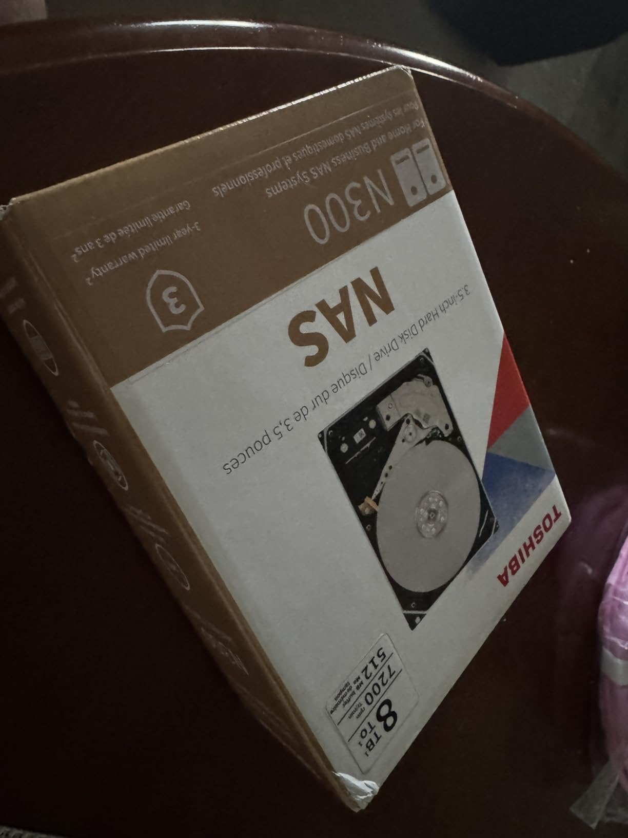 Toshiba N300 8TB NAS 3.5-Inch Internal Hard Drive - CMR SATA 6 GB/s 7200 RPM 512 MB Cache - HDWG780XZSTA customer photo 2