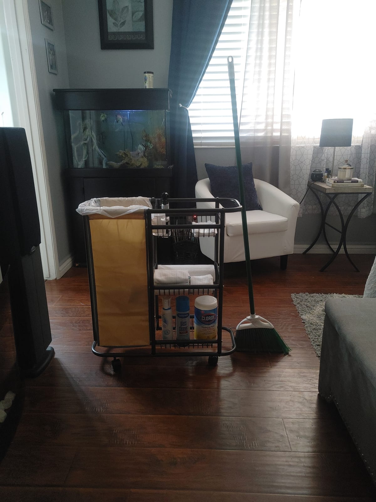 Slim Laundry Cart Between Washer Dryer, 3-Tier Rolling 45L Narrow, Black customer photo 2