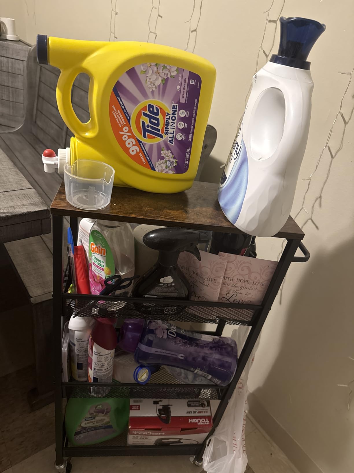 OKZEST Slim Laundry Room Organization Cart with Upgraded Metal Hub Casters customer photo 1