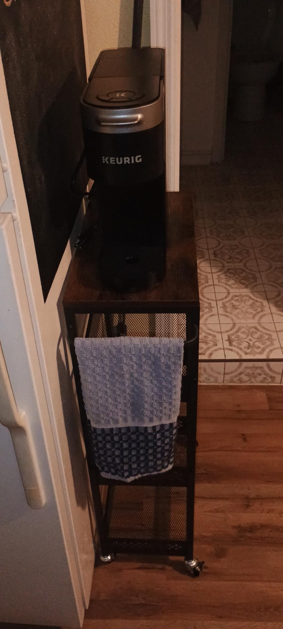 OKZEST Slim Laundry Room Organization Cart with Upgraded Metal Hub Casters customer photo 2