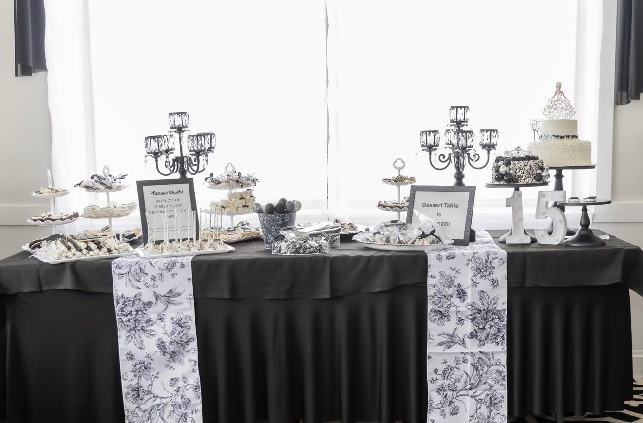 Silver 5 Arm Pendant Square Crystal Candle Holder, 22 Inches Table Decor Classic and Elegant Table Centerpiece Atmosphere Candlestick for Gift Wedding Party Home Decor customer photo 2