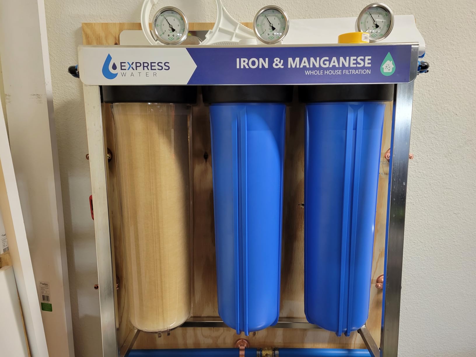 Express Water Whole House Water Filter System, Iron & Manganese, 3-Stage customer photo 2