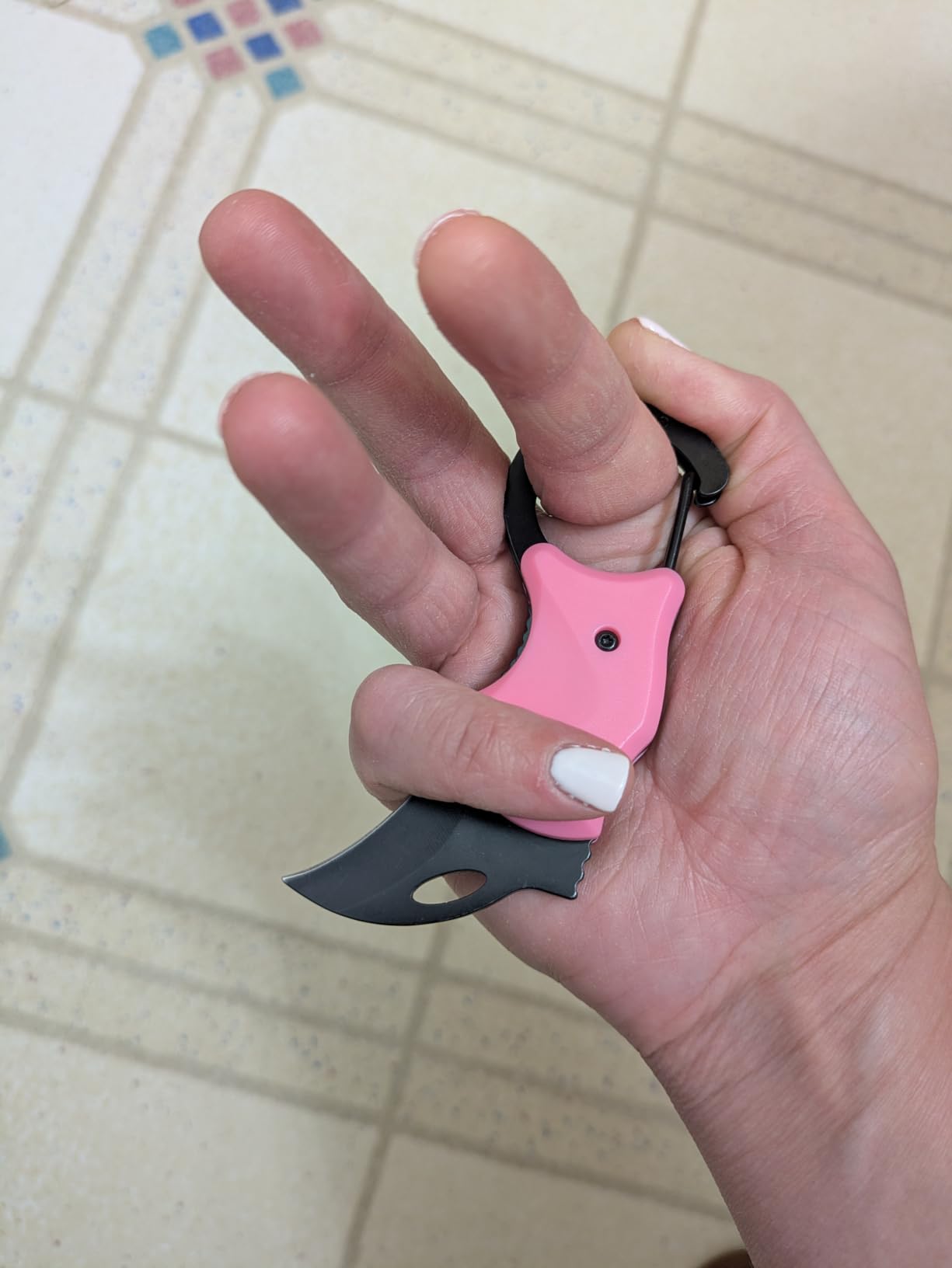 FUNBRO Cute Box Cutter Small Pocket Knife Gadgets, Pink Keychain Knife Stocking Stuffers Gifts customer photo 2