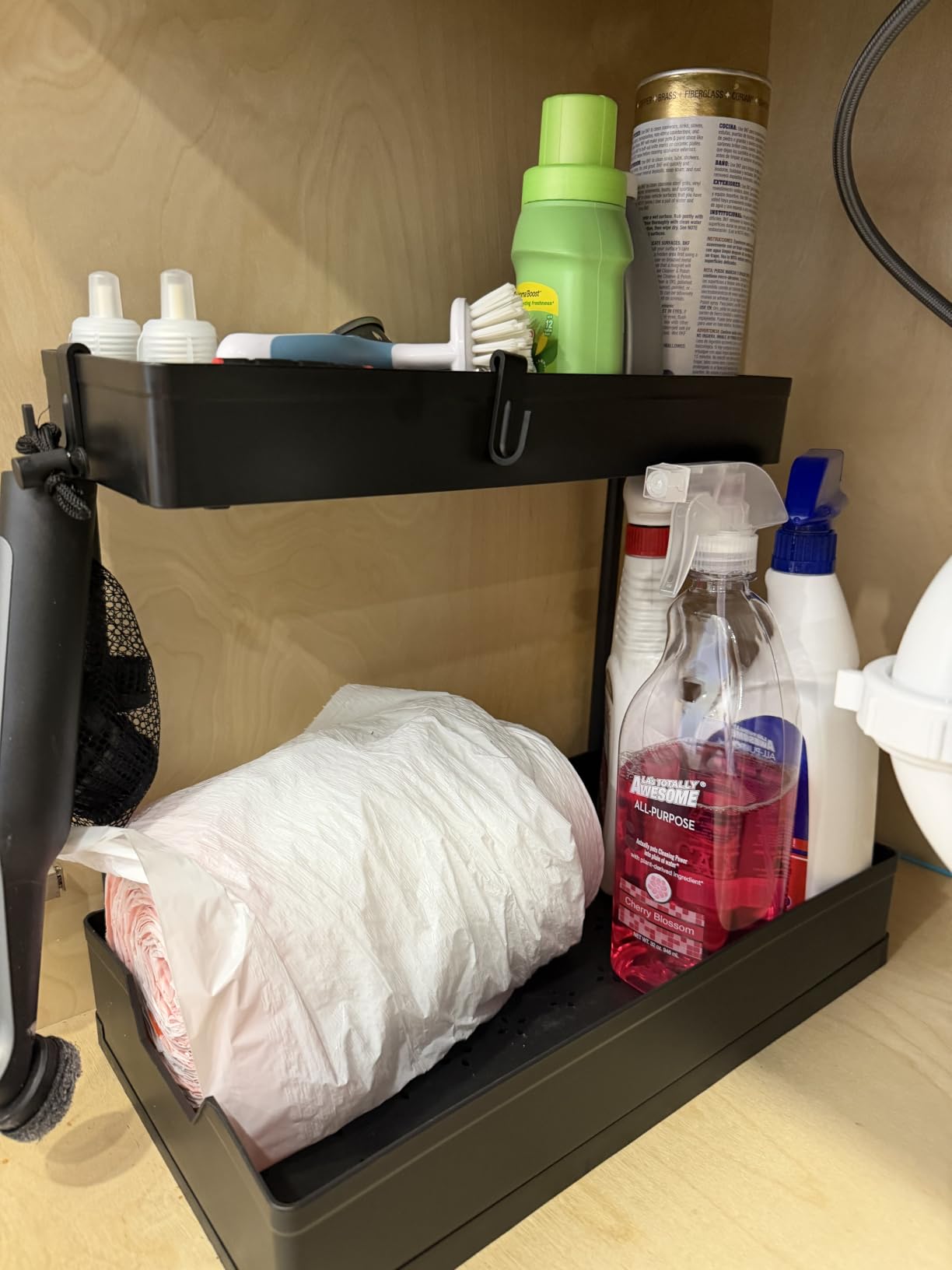 ADBIU Under Sink Organizer, 2 Pack 2 Tier Expandable Height (13.2