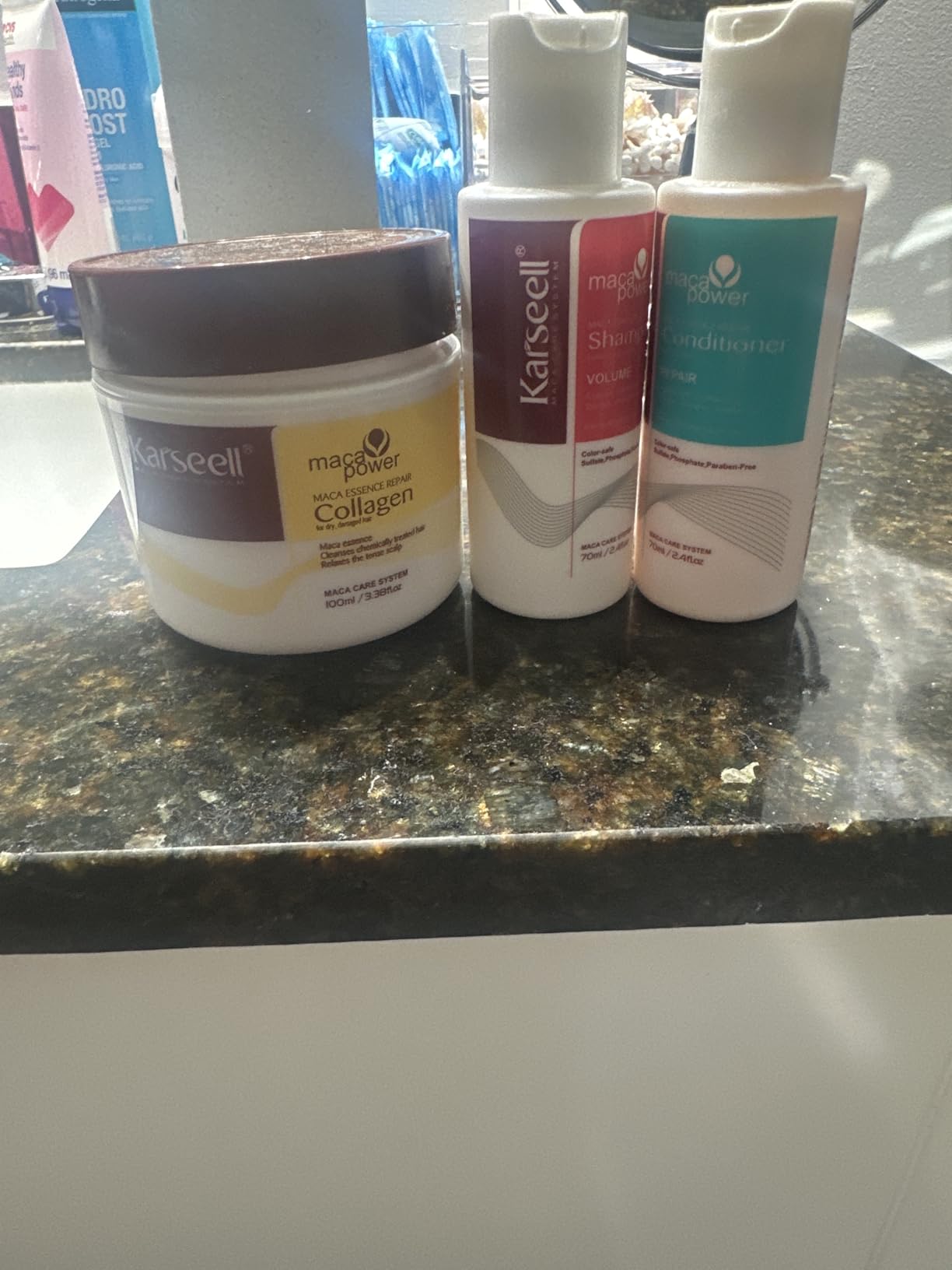 Karseell Volumizing Shampoo & Conditioner Travel Set with Collagen Mask customer photo 2