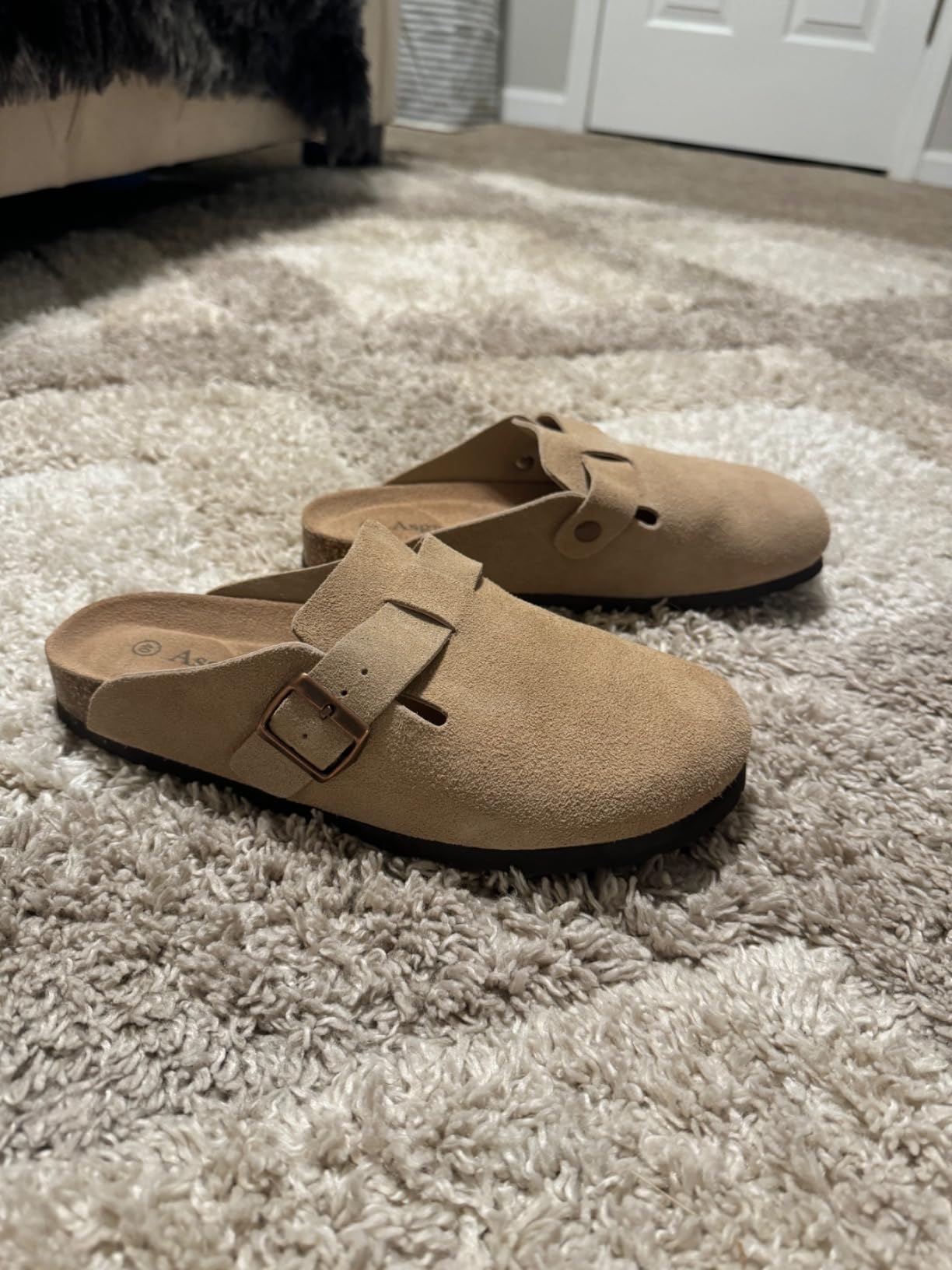 Asgard Genuine Suede Clogs for Women Men with Comfortable Cork Footbed customer photo 1