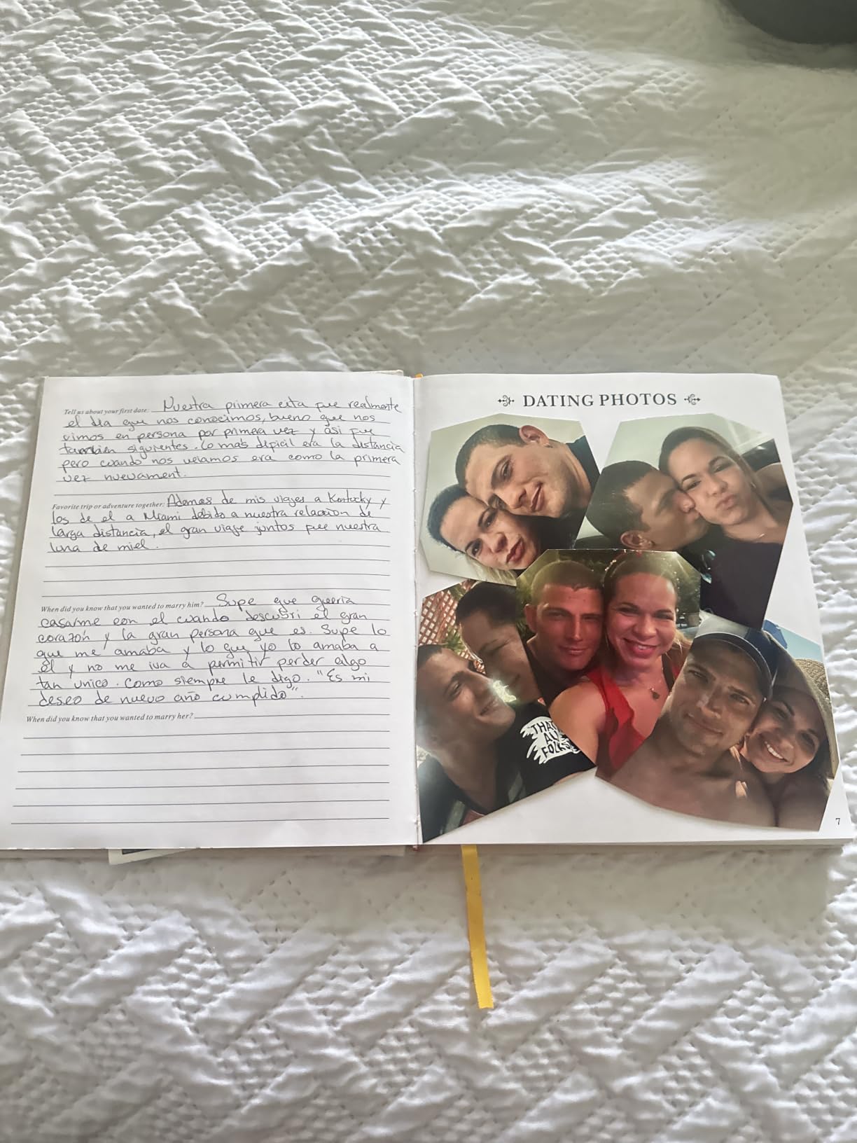 Lanpn Wedding Anniversary Journal Notebook - Linen First Year to 70th Anniversary Scrapbook Memory Book for Couples - Newlywed Marriage Journal Wedding Anniversary Book Gifts (Sage Green, 190 Pages) customer photo 2