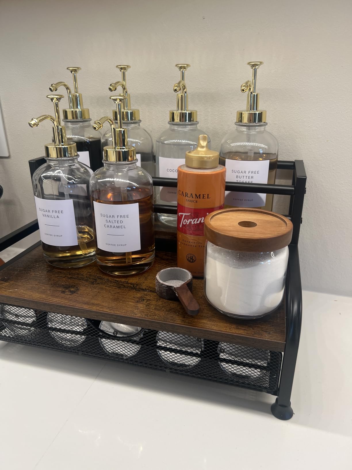Coffee Syrup Dispenser-4pack,16.9 oz 500ml,Coffee Bar Accessories,Syrup Pump Dispenser for Coffee Bar,Contains Cleaning Tools, Funnel customer photo 2