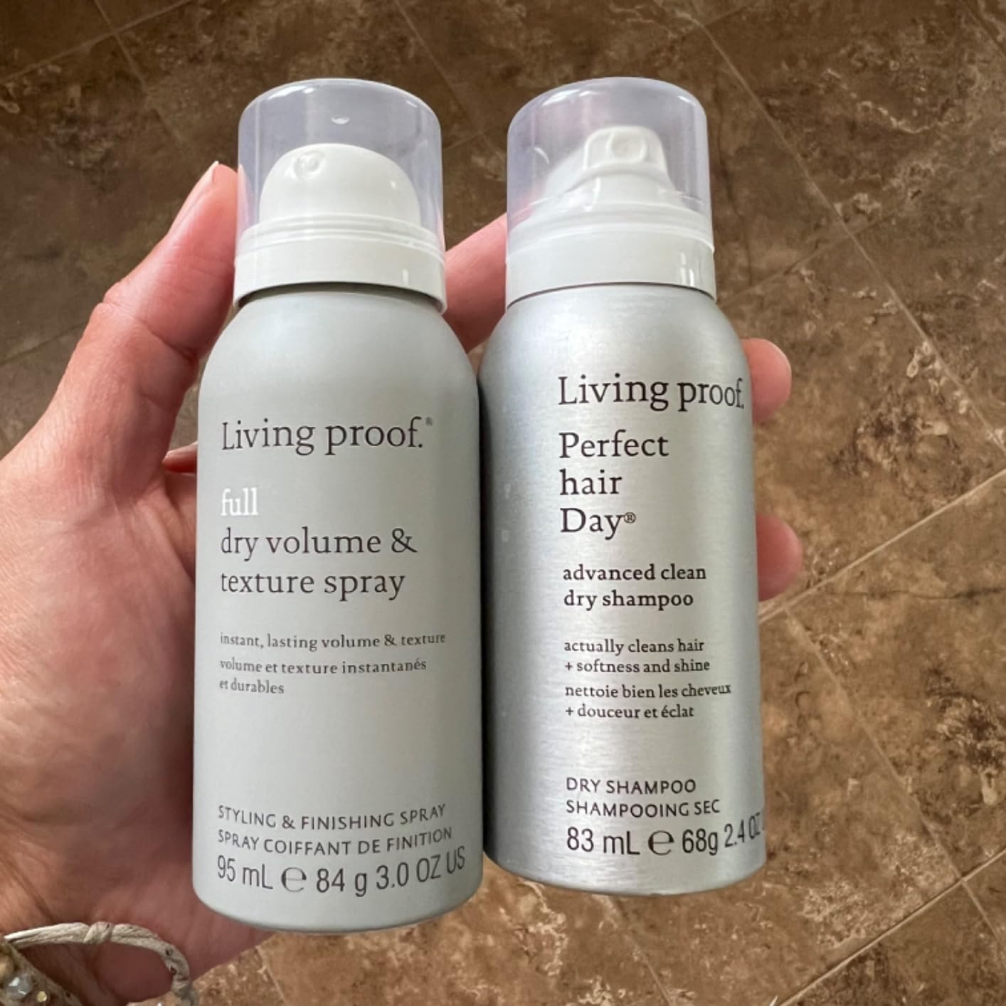 Living Proof Travel Size Advanced Clean Dry Shampoo + Dry Volume & Texture Spray Bundle ($37 Value) customer photo 1