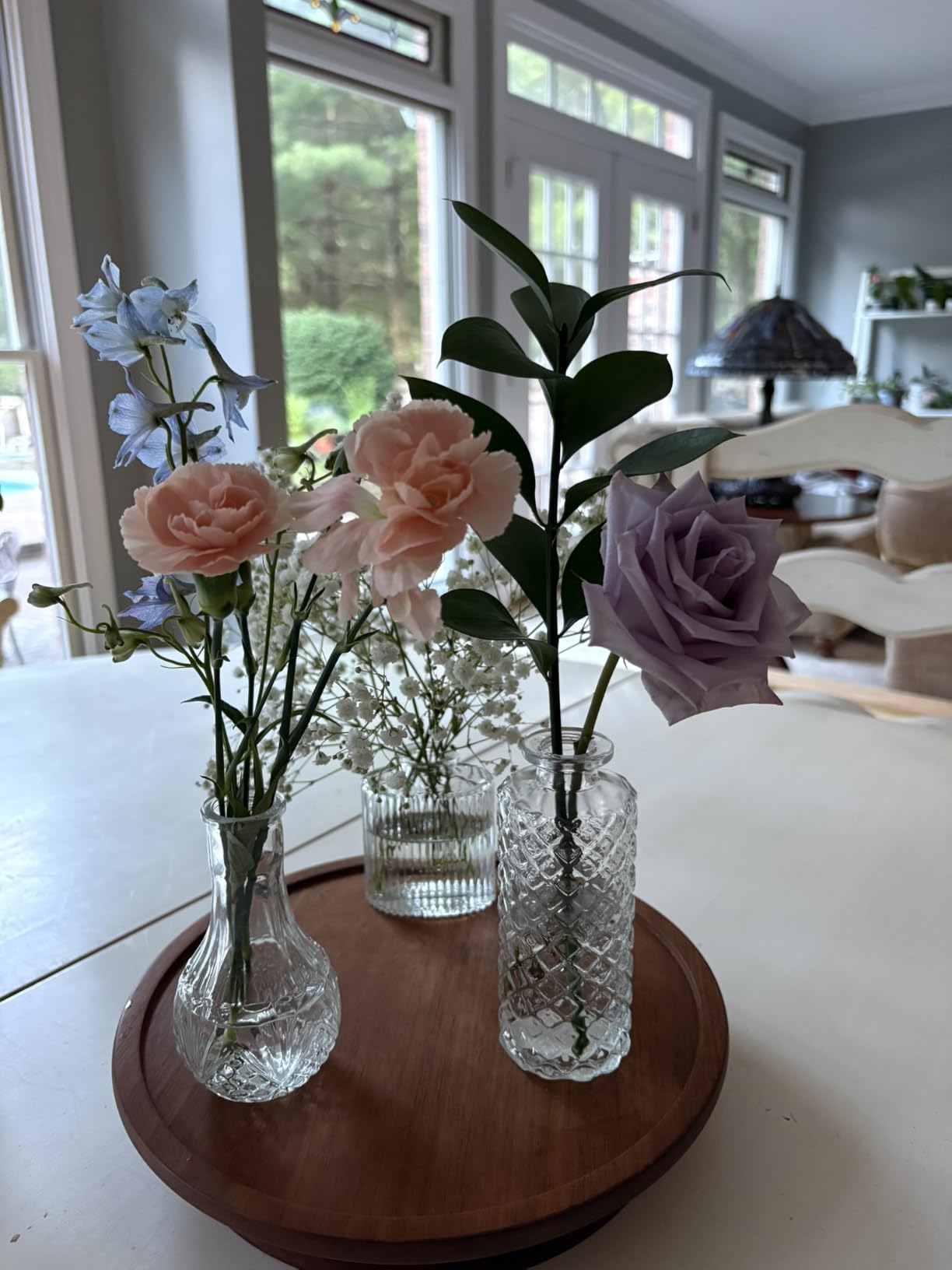 Glass Bud Vase Set of 32PCS Wedding Centerpieces for Tables,Mini Clear Bud Vases for Flowers,Small Flower Vases Suitable for Birthday Party,Anniversary,Wedding,Baby Shower (Clear, 32PCS) customer photo 2