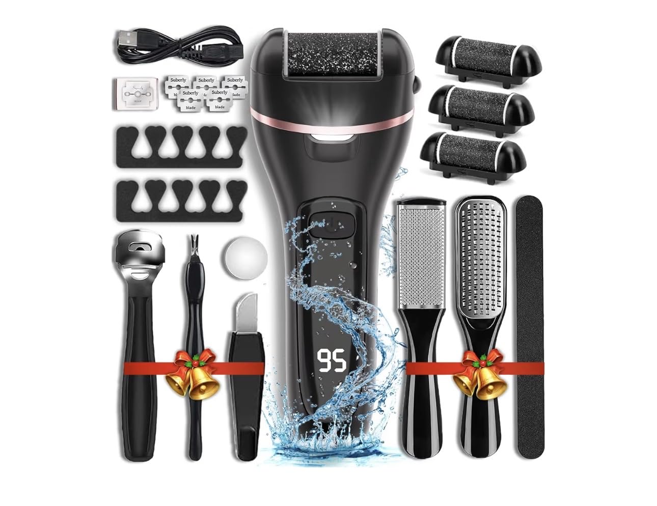 Wea&Hea Electric Callus Remover for Feet, 3 Roller Heads, 17-in-1 Kit customer photo 1