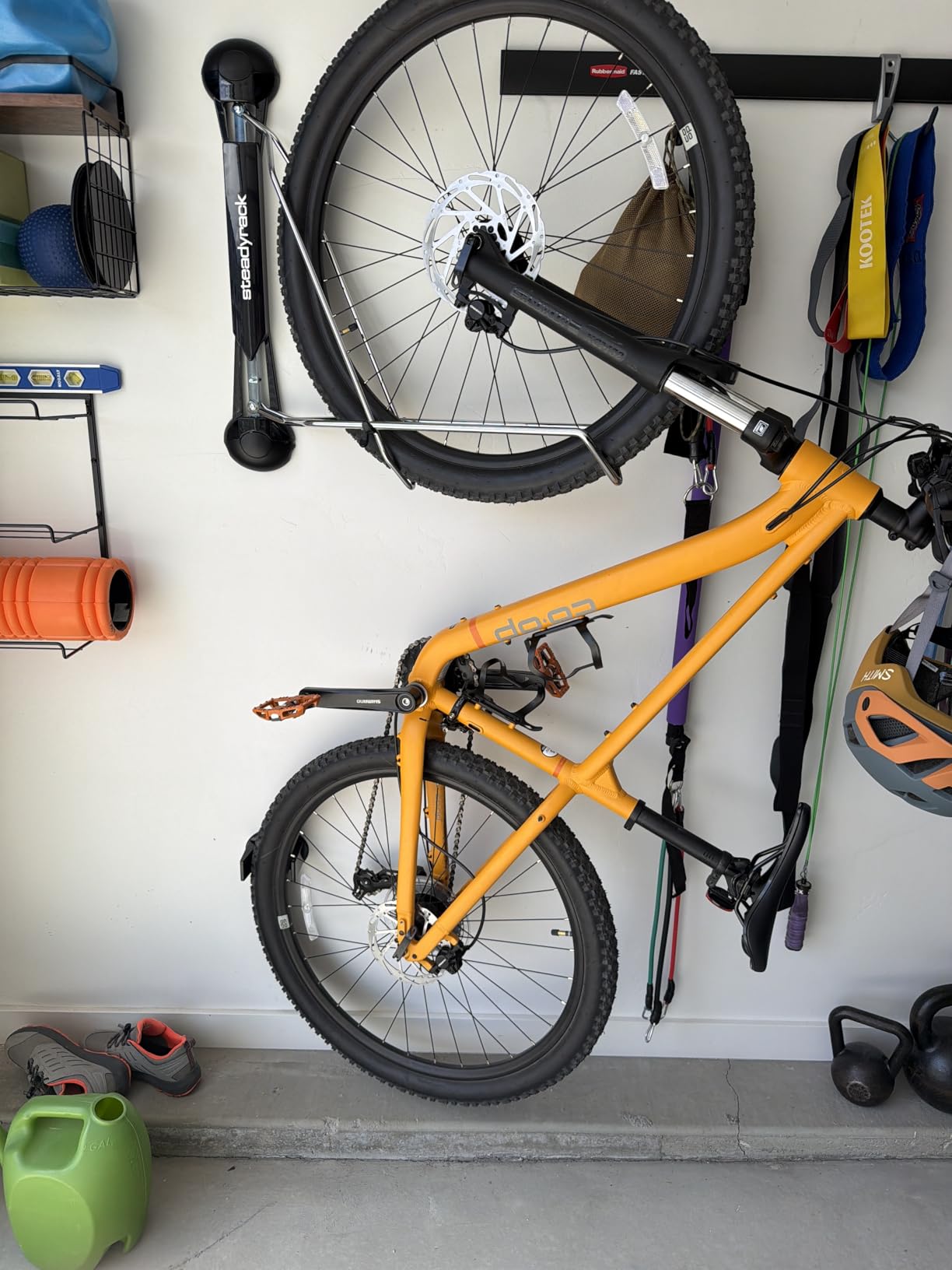 Steadyrack Swivel Bike Wall Mount, Vertical Mountain Bike Rack, Garage customer photo 1