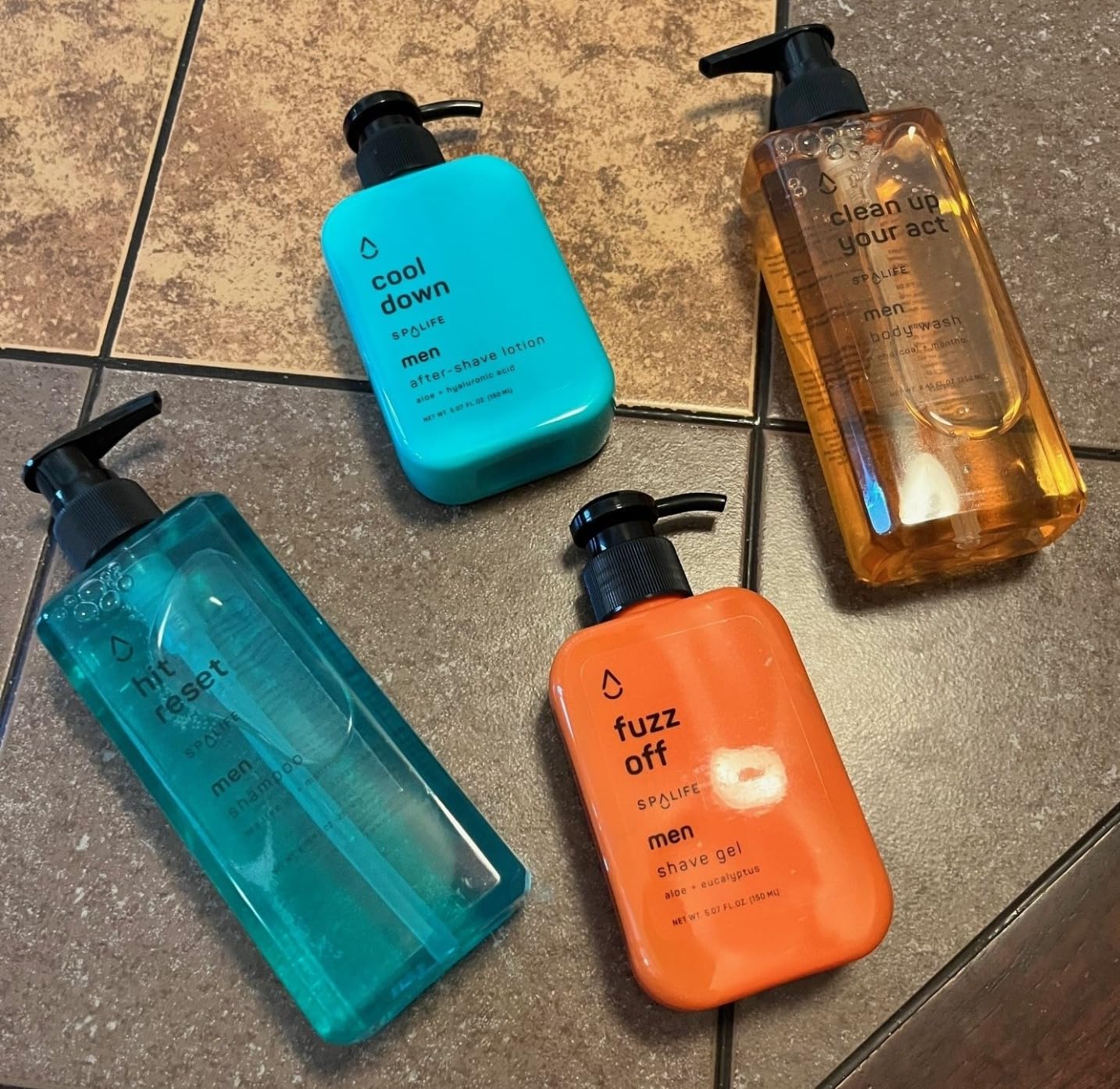 SpaLife Mens Body Wash Gift Set w/ Body Wash, Shave Gel, After-Shave Gel, Shampoo | Mens Skin Care Gift Set | Skincare Gifts for Men | Gifts for Men | Men's Skincare | 4-Piece customer photo 1