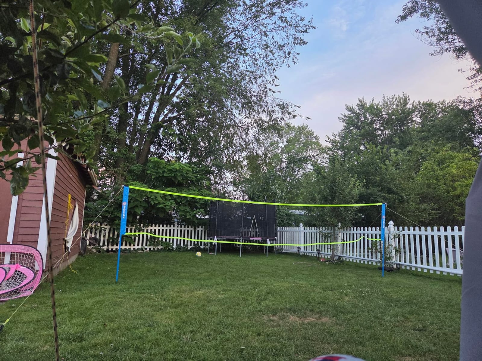 VEVOR Badminton Net, Height Adjustable Volleyball Net, Wide Foldable Pickleball Net, Portable Easy Setup Tennis Net Set with Poles, Stand and Carry Bag, for Kids Backyard Game Indoor Outdoor Use customer photo 2