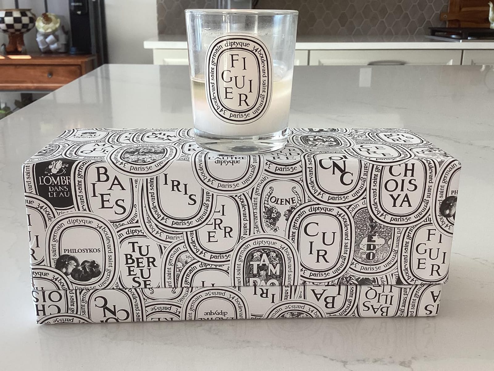 DIPTYQUE Baies Roses & Figuier Scented Candle 3 Piece Set 70 Grams Each Gift Boxed, White customer photo 1