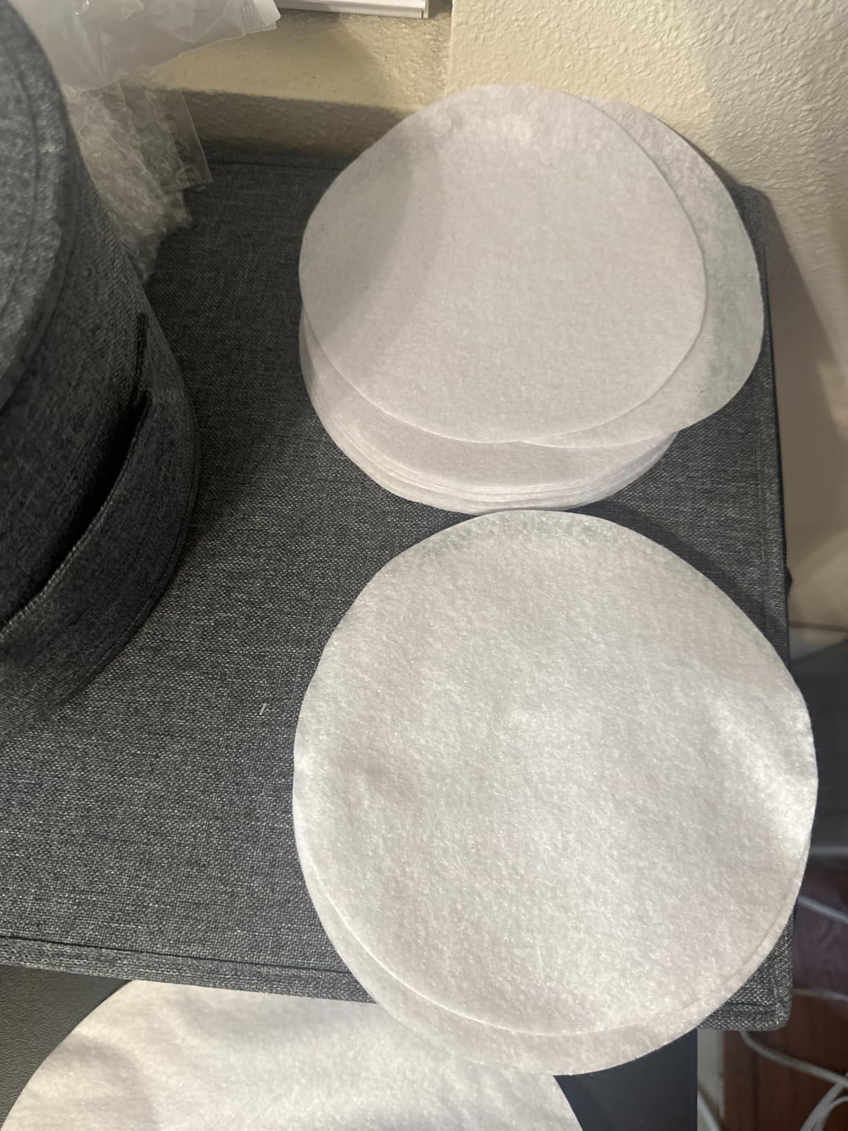China Storage Containers Hard Shell Box for Moving Dishes, Plate, Wine and Glasses, Dinnerware, Mugs, Saucers Quilted Organizer Dividers for Packing Fine China Storage Containers 5Piece Grey customer photo 1