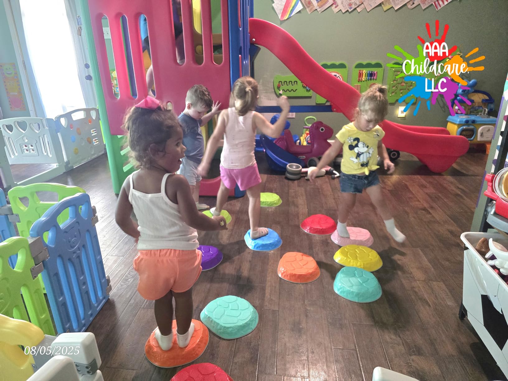 Stepping Stones for kids,8/12 PCS Durable Non-Slip Balance Stones Indoor Outdoor toys for toddlers develope Kids Balance and Coordination Skills customer photo 1
