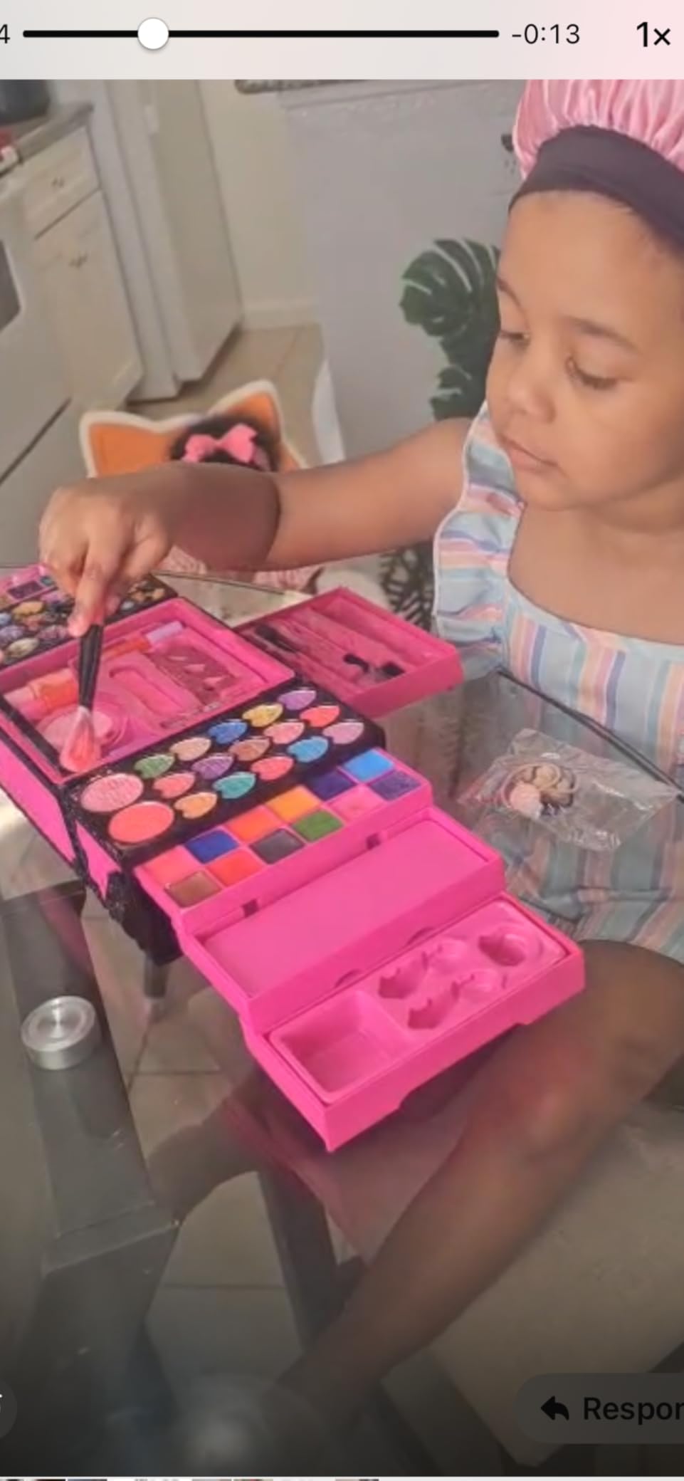 99 Pcs Kids Makeup Kit for Girls, Princess Toys Real Washable Cosmetics Set customer photo 1