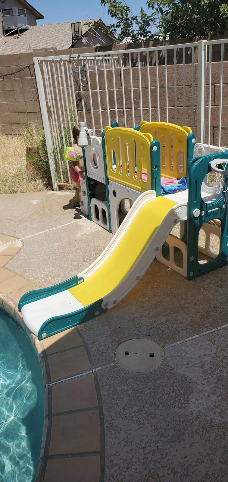 8 in 1 Toddler Slide Set, Kids Slide for Toddlers, Toddler Climber Slide PlaySet with Basketball Hoop,Outdoor Indoor Playground for Toddlers Upgraded customer photo 2