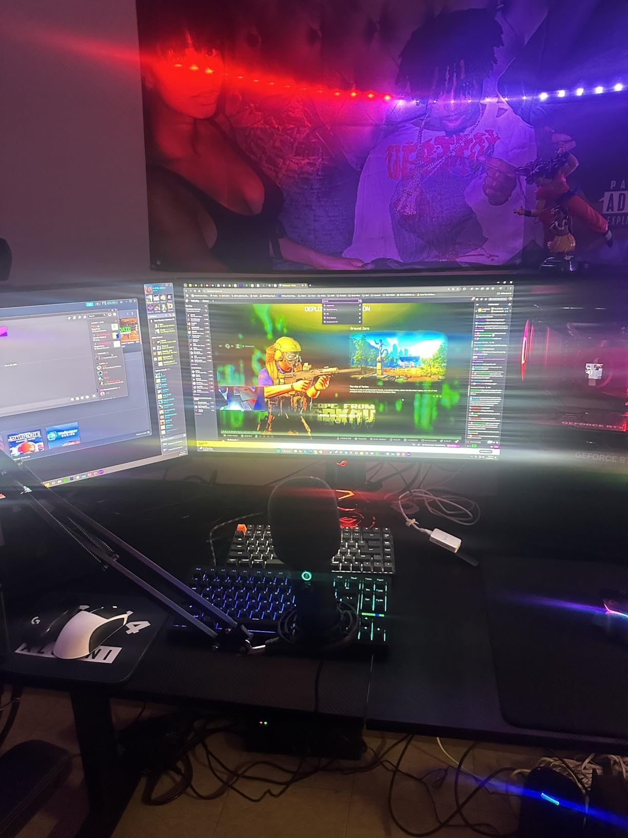 ASUS ROG PG27AQDP 27 Inch 1440p 480Hz OLED Gaming Monitor | Custom Heatsink, 0.03ms, G-SYNC Compatible, WOLED, DisplayHDR 400, AI Assistant, True 10-bit, 99% DCI-P3, for PS5 and Xbox customer photo 1