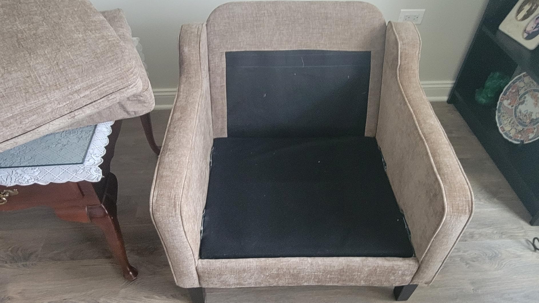 VINGLI Accent Chair, Chenille Upholstered Armchair, 380 LBS, Living Room customer photo 1