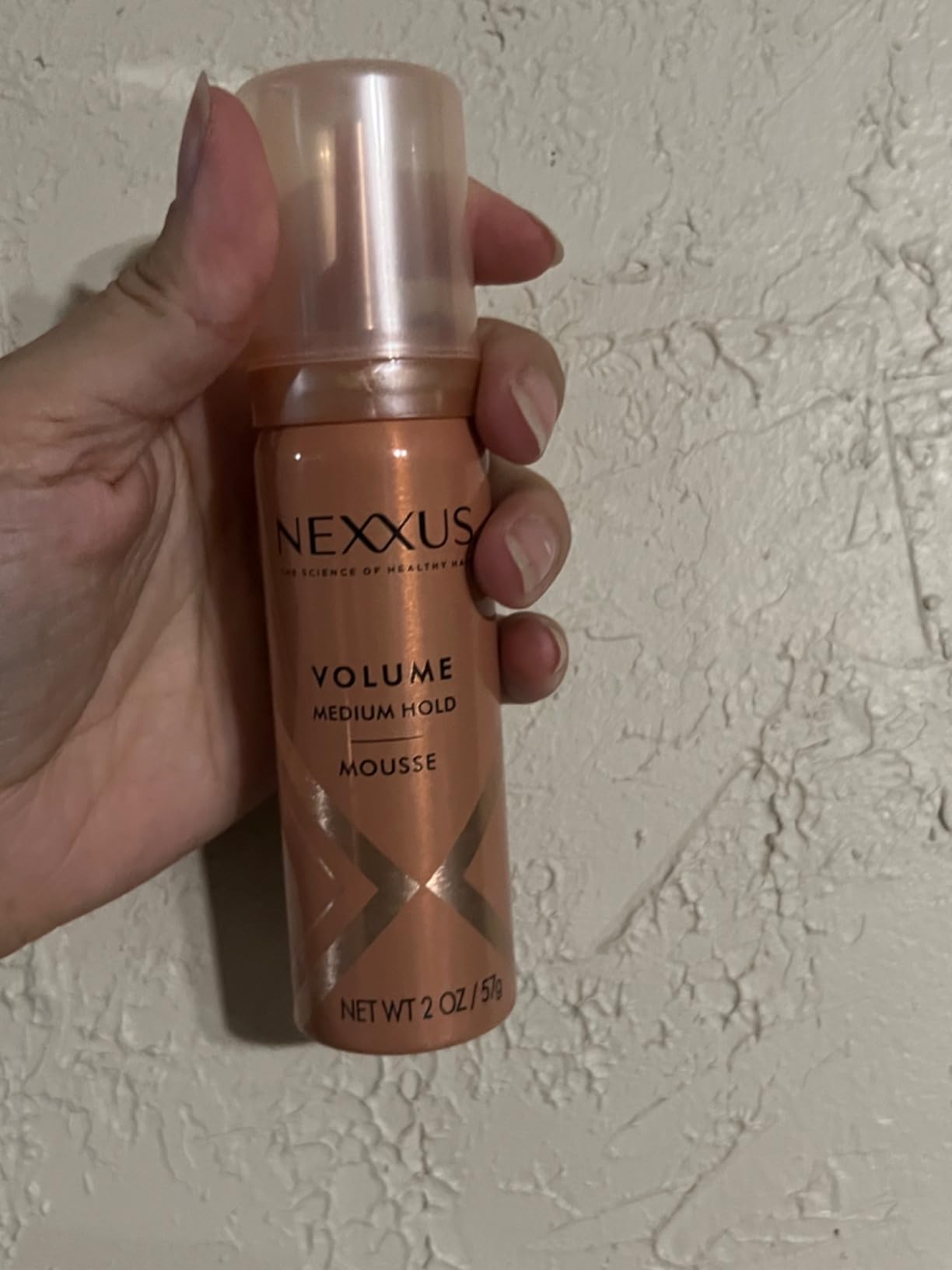 Nexxus Travel Mousse, Volume Medium Hold, Rose Scent 4-Pack, 2 Oz Ea customer photo 2