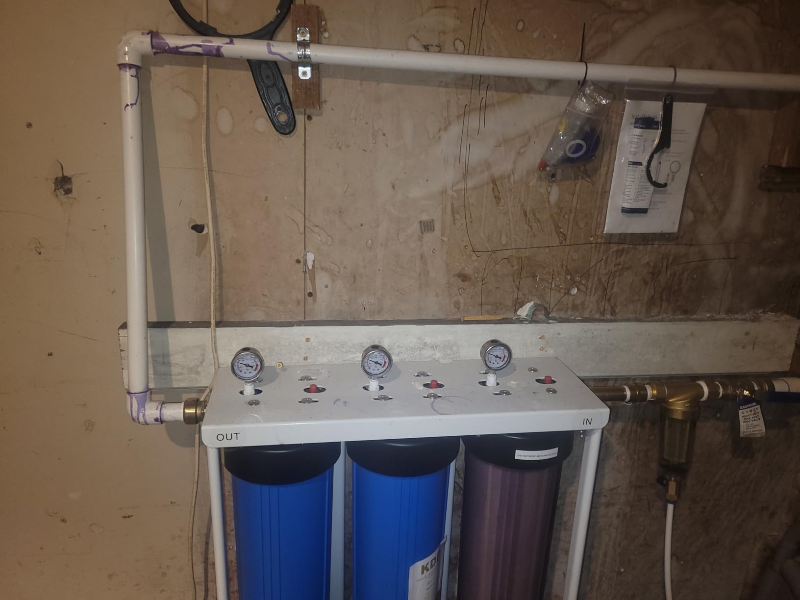 SimPure Whole House Water Filter System 2-Stage Clear 10
