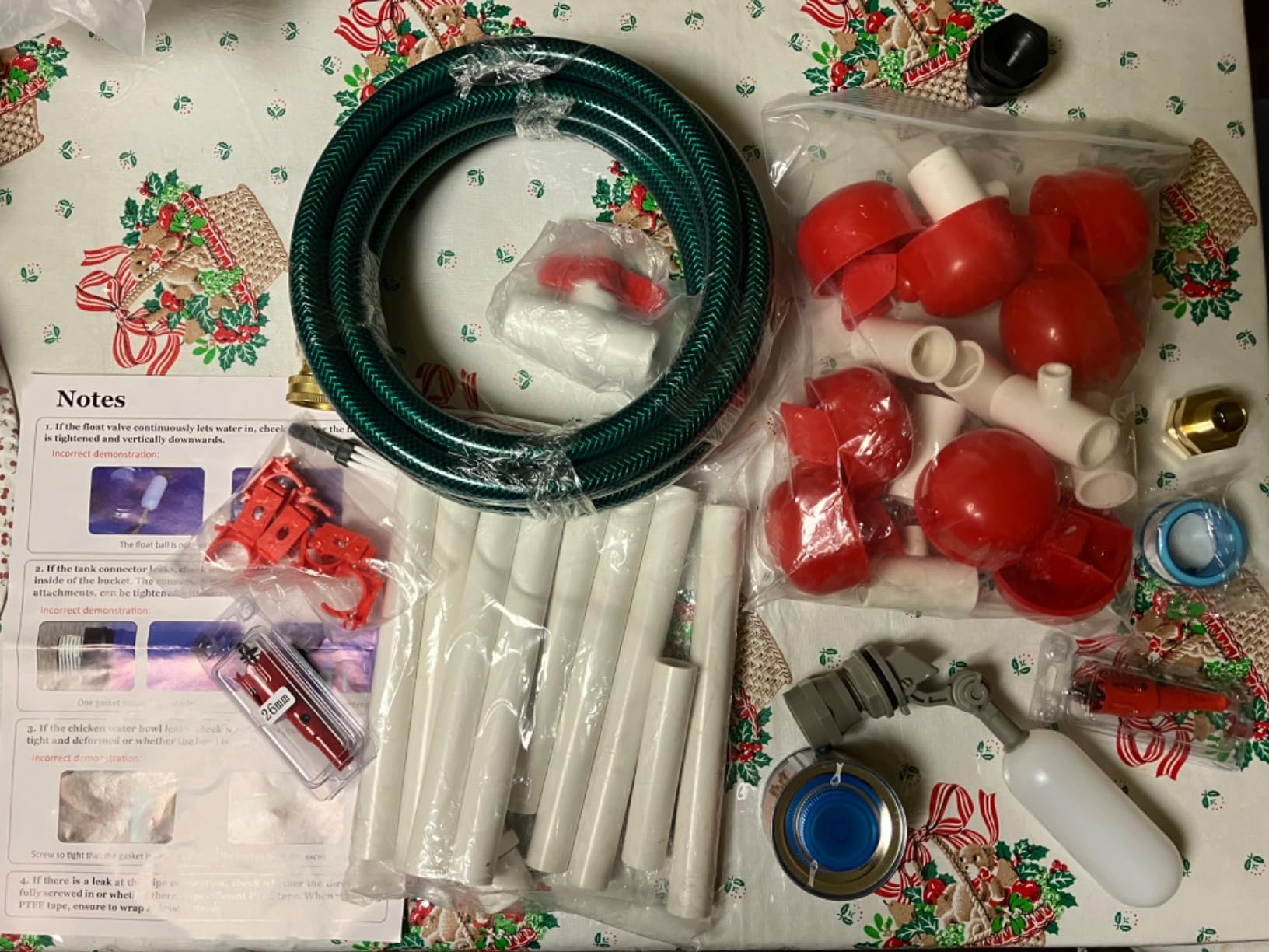 Automatic Chicken Waterer System, Complete PVC Pipeline Watering Kit customer photo 1