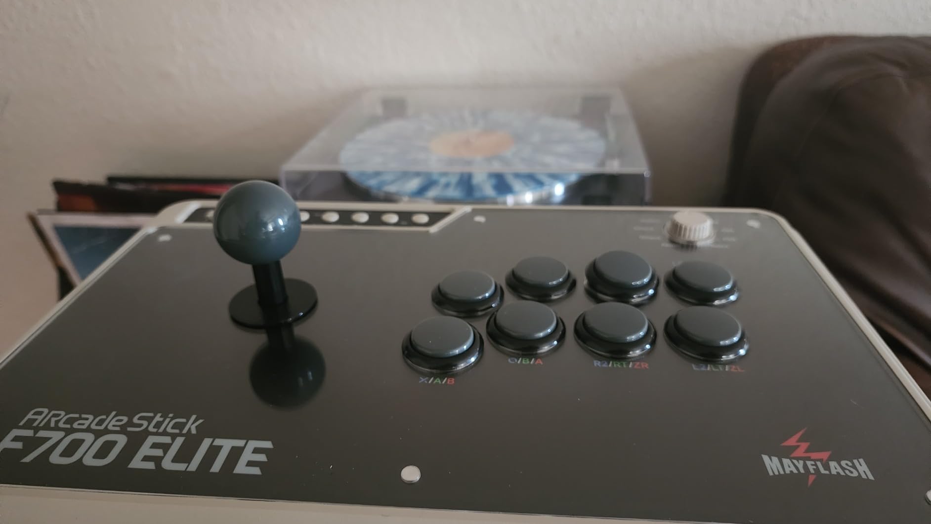 MAYFLASH Arcade Stick F700 Elite with Sanwa buttons and joystick for PS5, PS4, Switch/Switch 2, Windows, Apple, Android and more. Fighting Stick Support Wireless Bluetooth, 2.4G and Wired Connection customer photo 1