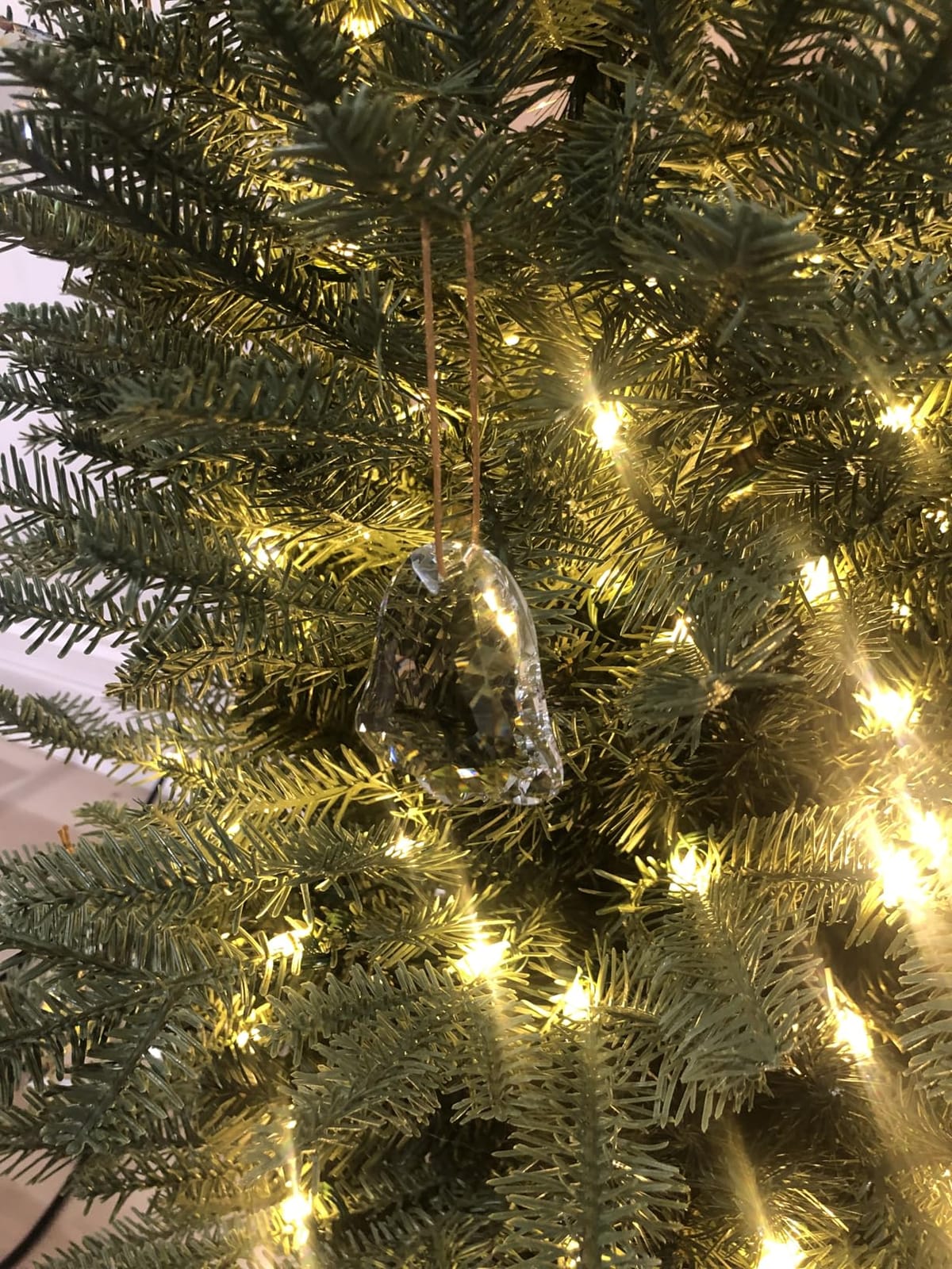 6 Pcs Clear Crystal Star Ornaments Faceted Christmas Hanging Decor customer photo 2