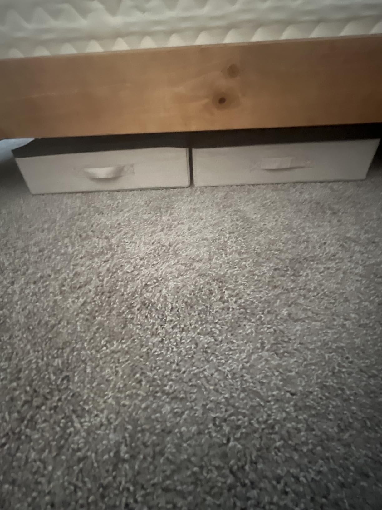 4.5 Inches Under Bed Storage Containers with Sturdy Sidewalls/Bottom and Reinforced Handles,Low Profile Underbed Storage for Clothes,Shoes,Pillows and Blankets with Zips and Clear Windows,4 Pack customer photo 2