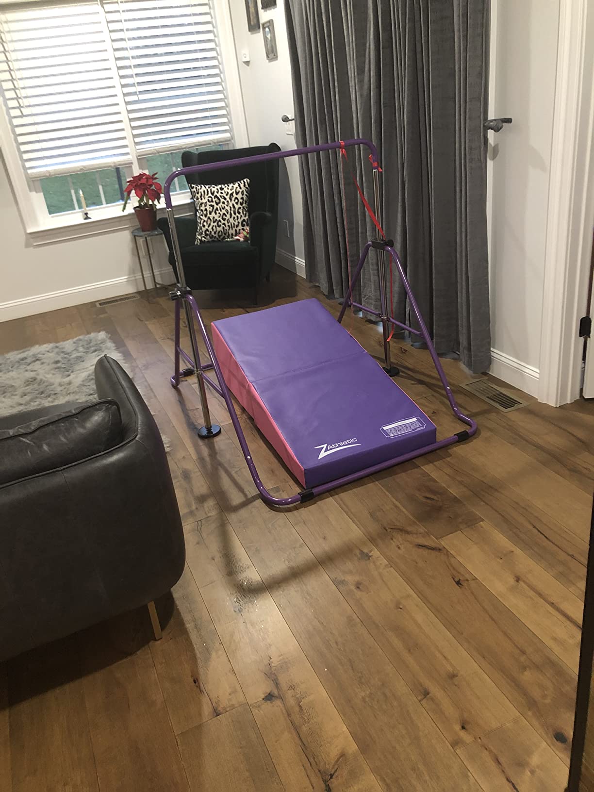 Slsy Gymnastics Bars Kids Kip Training Bars for Home, Folding Horizontal Bars with Adjustable Height, Practice Bar Gymnastic for Kid, Child, Girls, Boys customer photo 2
