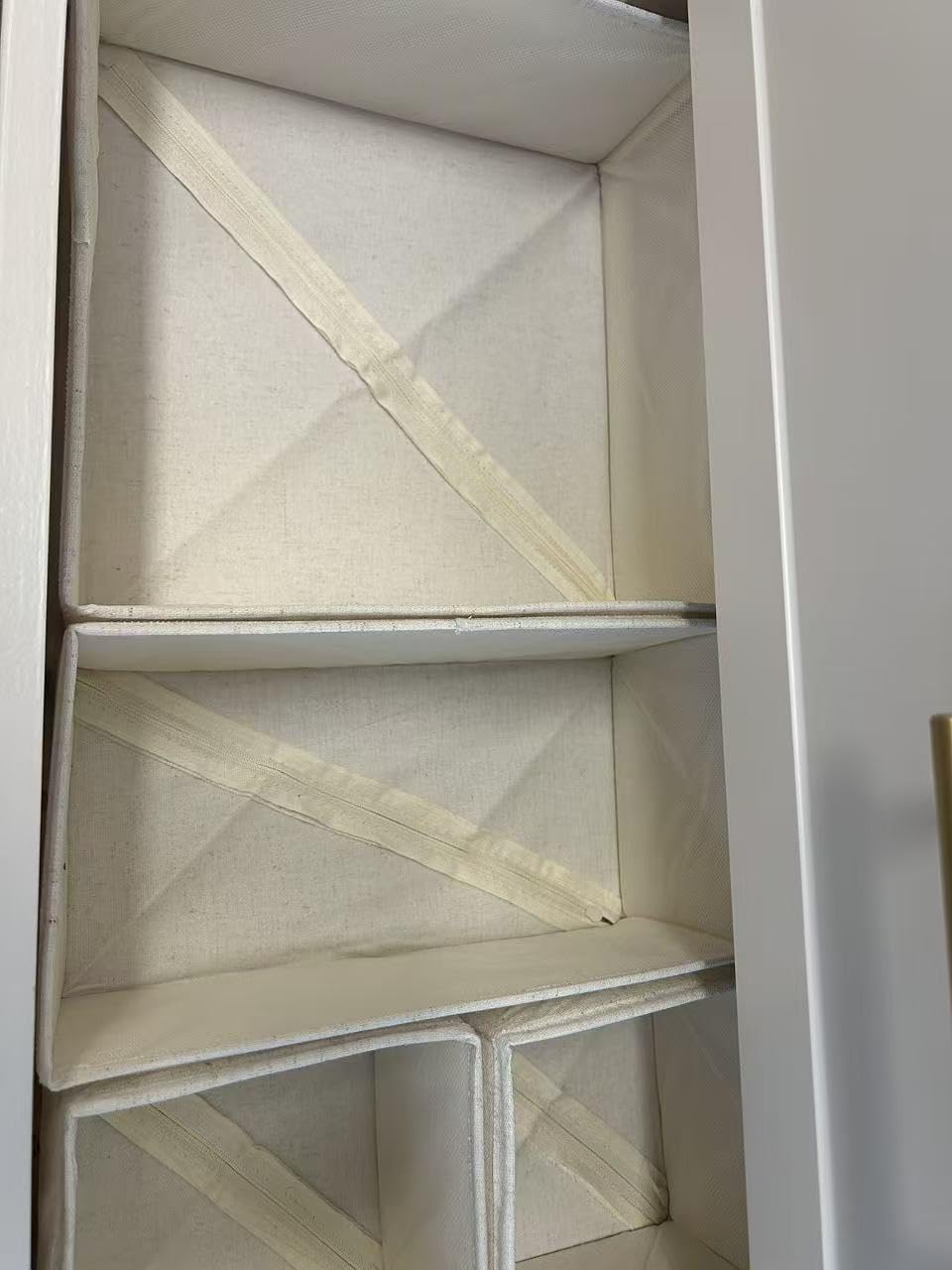 ZenStortage 12Pack Drawer Organizers Clothes, Linen Nursery Drawer Divider | Natural Cotton Linen Fabric, 3 Sizes for Flexible Combinations, Skin-Friendly Material, Foldable Zipper Design customer photo 1