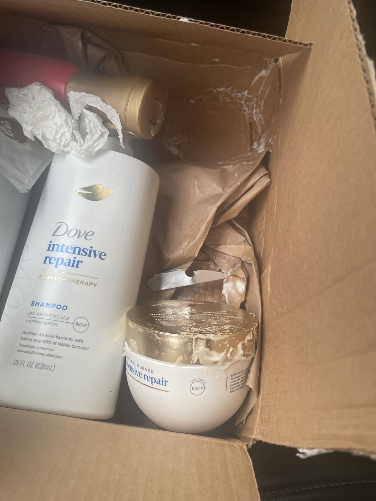 Dove Hair Intensive Repair 10-in-1 Serum Mask for Damaged Hair, 9.2 fl oz customer photo 2
