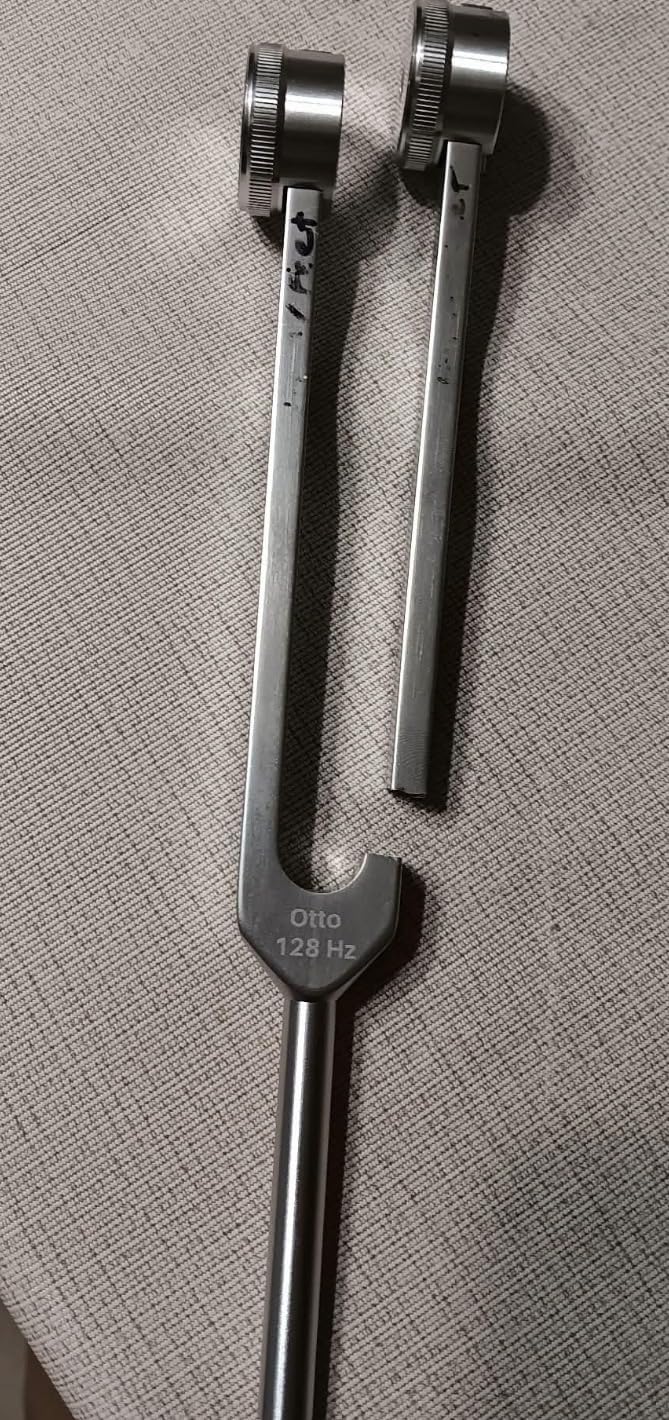 Tuning Forks For Healing Set, Weighted & Unweighted Tuning Fork 128Hz, 136.1Hz, 256Hz, 384Hz, Lead-Free Aluminum Alloy, Non-Magnetic, Hockey Puck Activator & Feet, Vegan Leather Pouch customer photo 2
