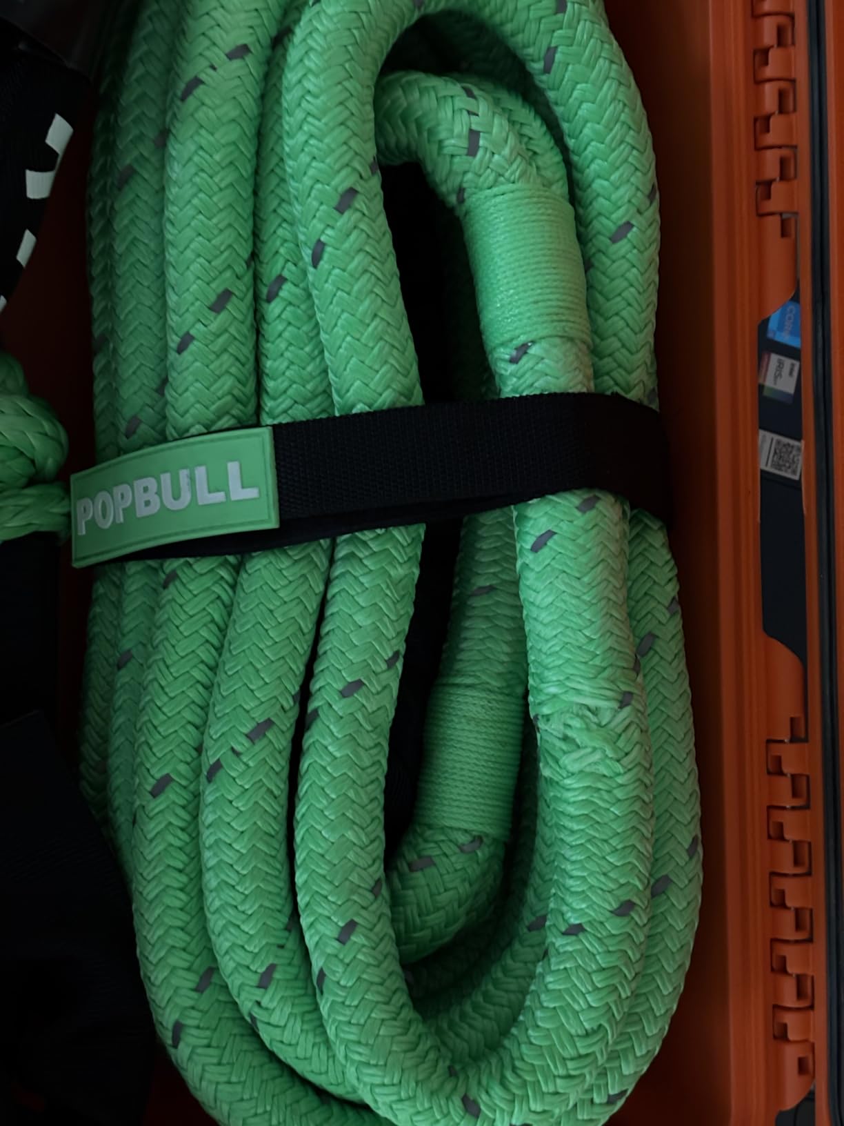 Kinetic Recovery Rope,(1in x 30ft Green) 48,500lbs Snatch Strap, Heavy Duty Stretch Nylon Towing Ropes with 2pcs Soft Shackles for Offroad Vehicle, Jeep, SUV, ATV, Tractor Elastic Ropes Kit customer photo 1