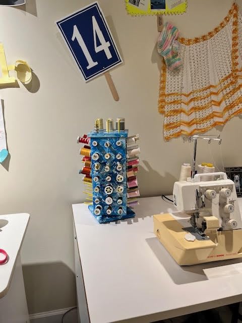 New brothread 129 Spools 360° Fully Rotating Wooden Thread Rack customer photo 2