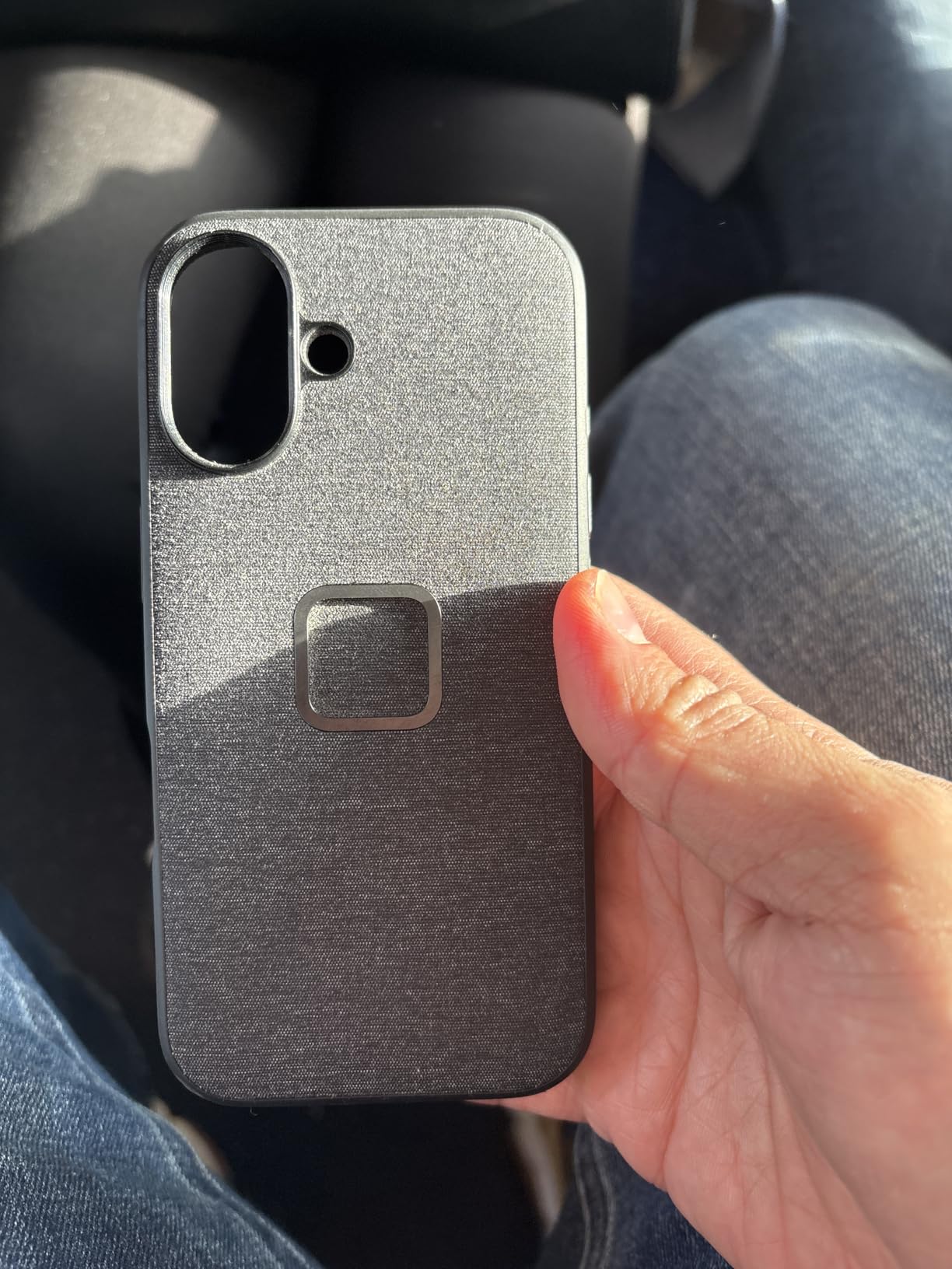 Peak Design Mobile Everyday Phone Case for iPhone 16, Sage, Slim Profile, Drop Protection, Weatherproof Fabric Shell, SlimLink Connects to Mobile Mounts & Gear customer photo 1