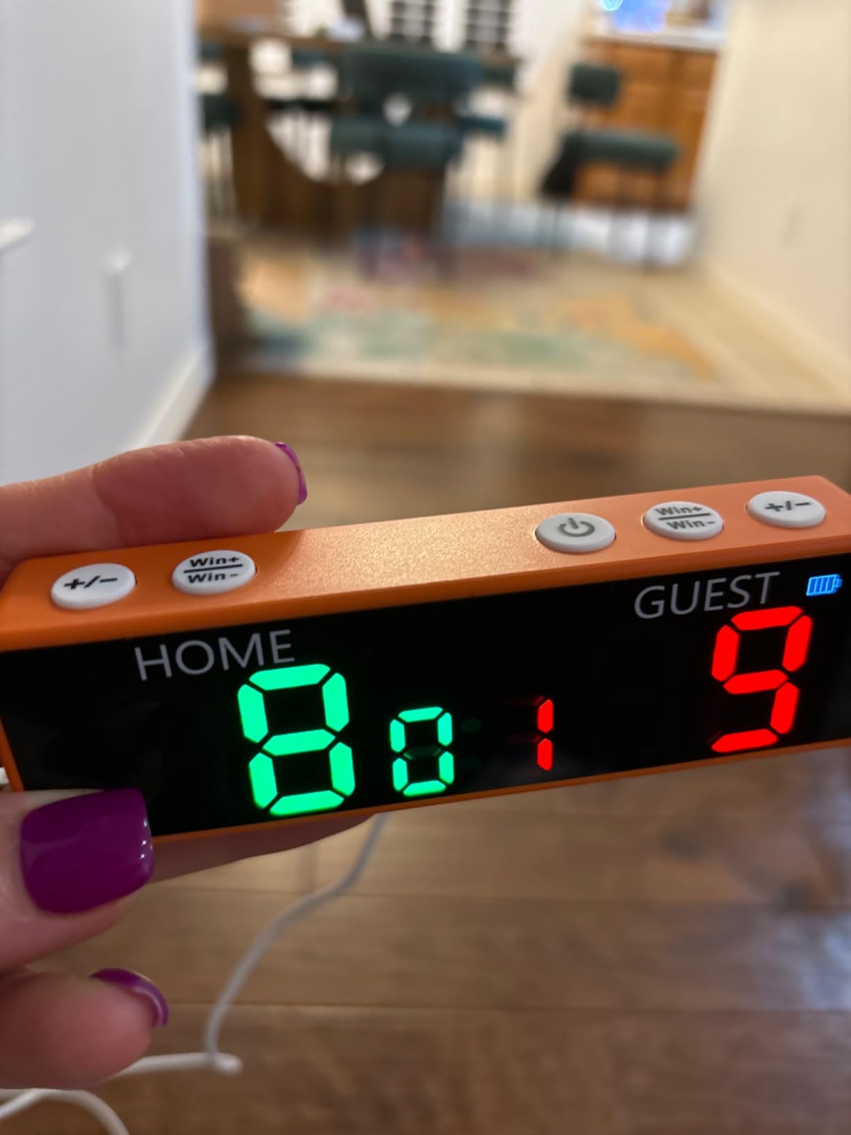 Mini Digital Scoreboard - Portable Tabletop Scoreboard for Games, Wireless Electronic Scoreboard with Buzzer, Score Keeper for Cornhole/Pickleball/Backyard Fun/Game Night customer photo 2