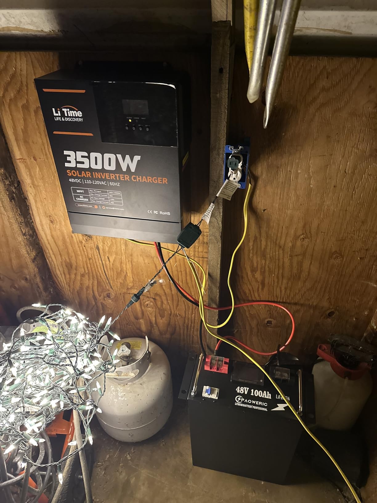 LiTime 3500W Solar Inverter Charger, All-in-One 48V DC-120V AC, 80A MPPT customer photo 2