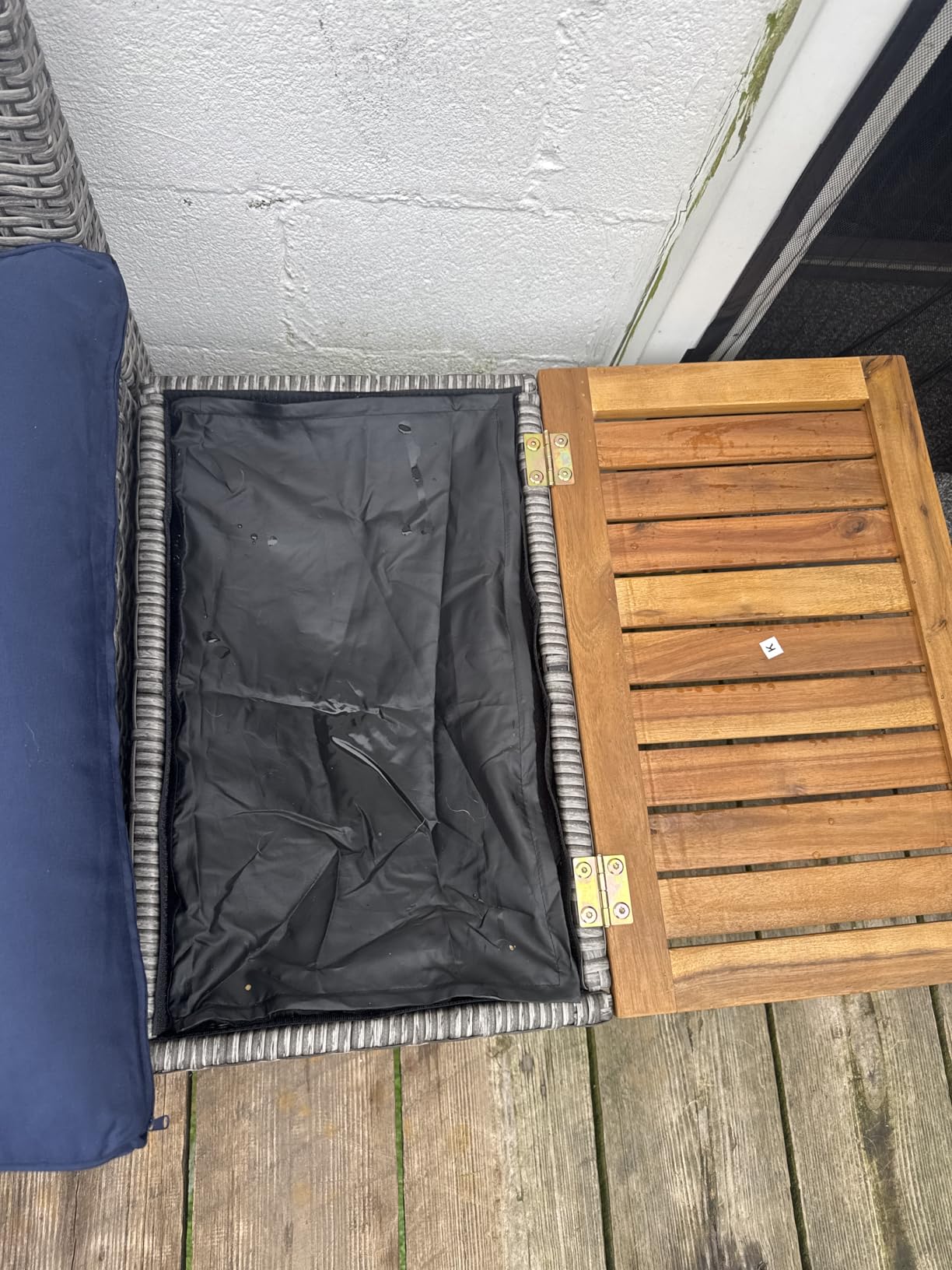 Devoko Patio Day Bed Outdoor Daybed Set,Rattan Lounge Bed customer photo 1