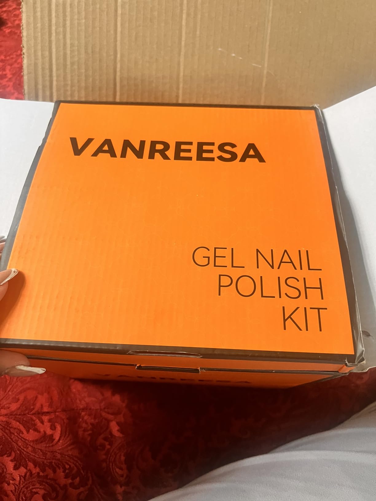 VANREESA 115Pcs Gel Nail Polish Kit with U V Light Nail Drill Almond Nail Tips -40 All Seasons Colors Gel Polish Set with 5Pcs Base Top Coat Gel Nail Kit for Beginners with Everything Gifts for Women customer photo 1