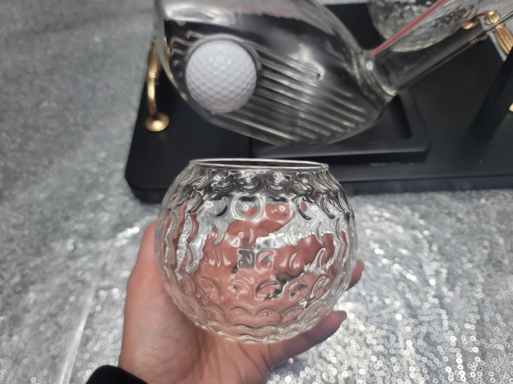 Golf Club Whiskey Decanter Set with 2 Crystal Glasses customer photo 2