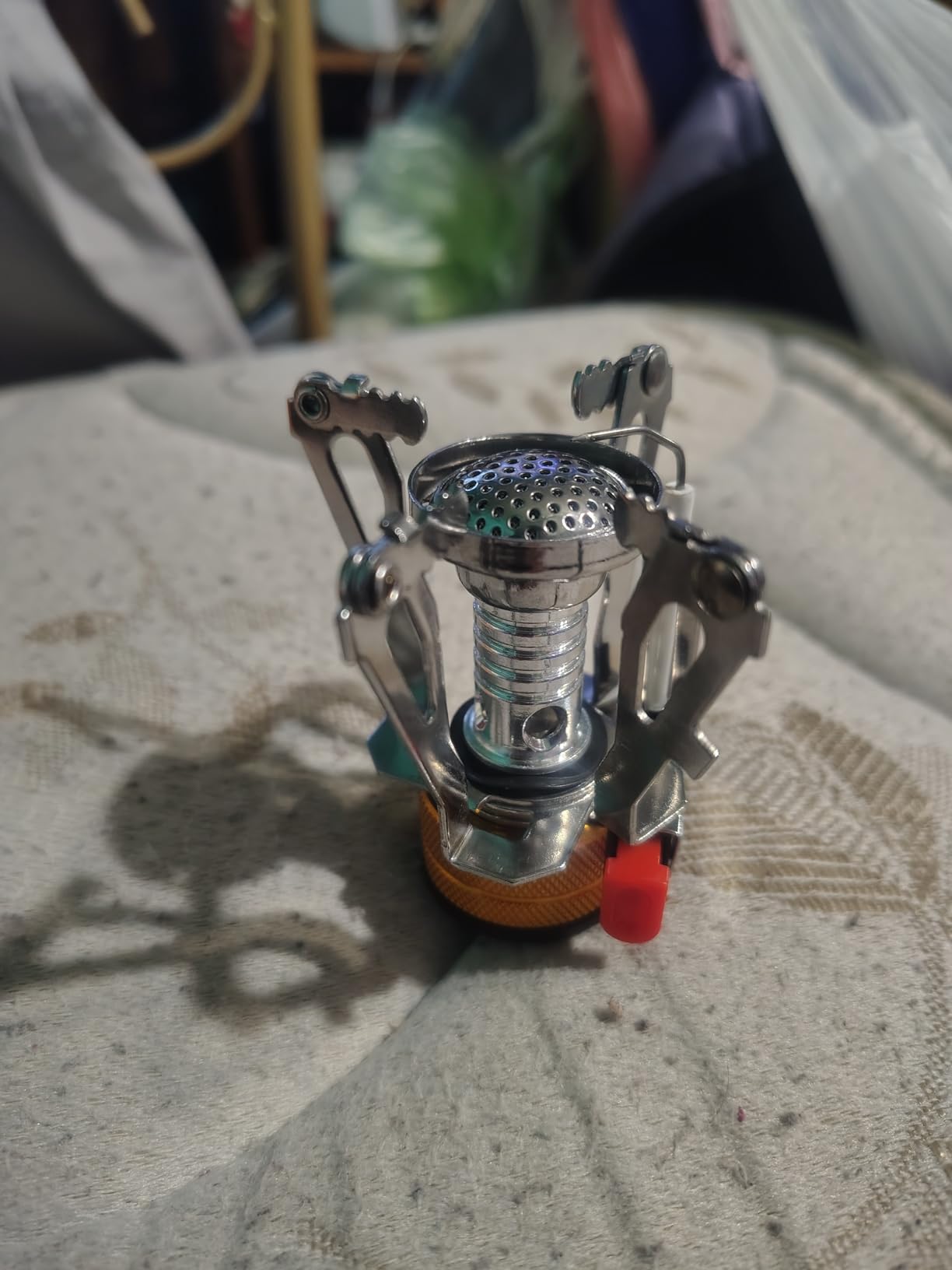 Portable Camping Stove Backpacking Stove, Specialized Hiking Stove Camping Stove with Piezo Ignition Stable Support Wind-Resistance, Camp Stove for Outdoor cooking Camping Hiking Adventure Cooking customer photo 1