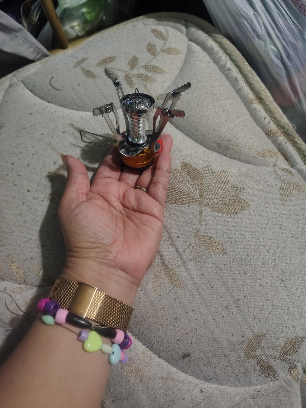 Portable Camping Stove Backpacking Stove, Specialized Hiking Stove Camping Stove with Piezo Ignition Stable Support Wind-Resistance, Camp Stove for Outdoor cooking Camping Hiking Adventure Cooking customer photo 2