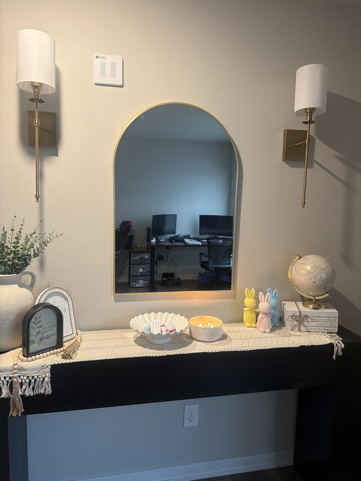 Home Gym Mirror for Wall, 48x24x3PCS Frameless Full Length Mirror, Silver customer photo 2