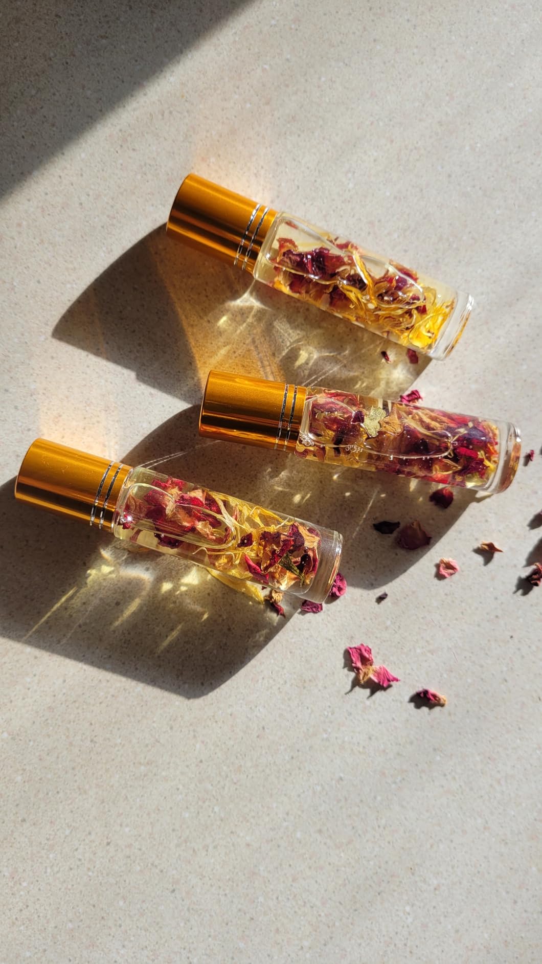 PrettyCare 12-Pack Amber Glass Roller Bottles for Essential Oil with Stainless Steel Roller Ball - 10 ml Refillable Leak-proof Empty Roll on Bottles with Caps for Perfume, DIY, Beauty & Personal Care customer photo 2