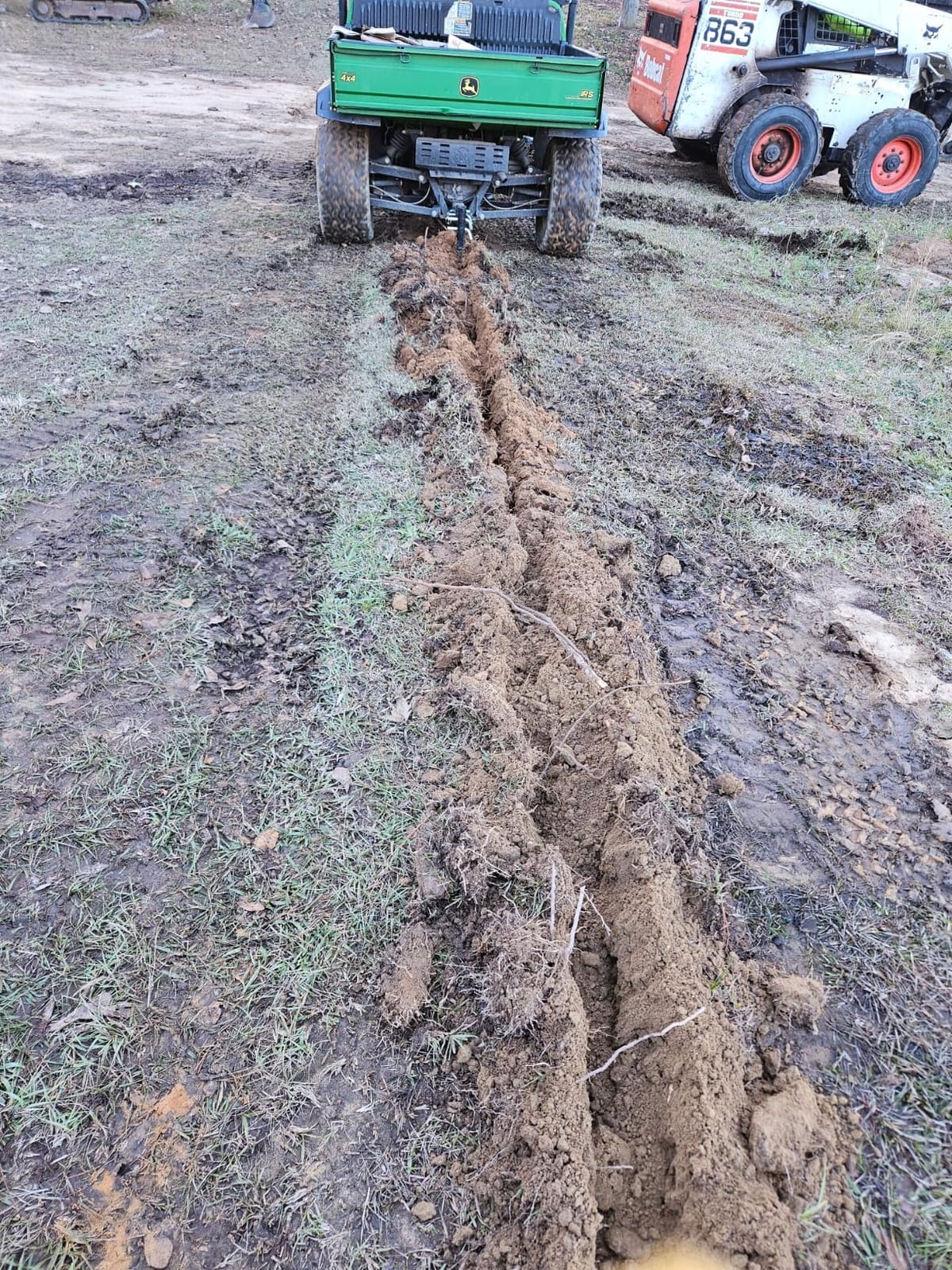 Hitch Mounted Ripper, 16'' Scarifier Shank, Updated Heavy Duty Hitch Lawn Trencher, Middle Buster Plow for CAT 0&1,3-Point Quick Hitch Tractors, 20mm Thicken Sub Soil Shank with 2 Ripper Teeth customer photo 2