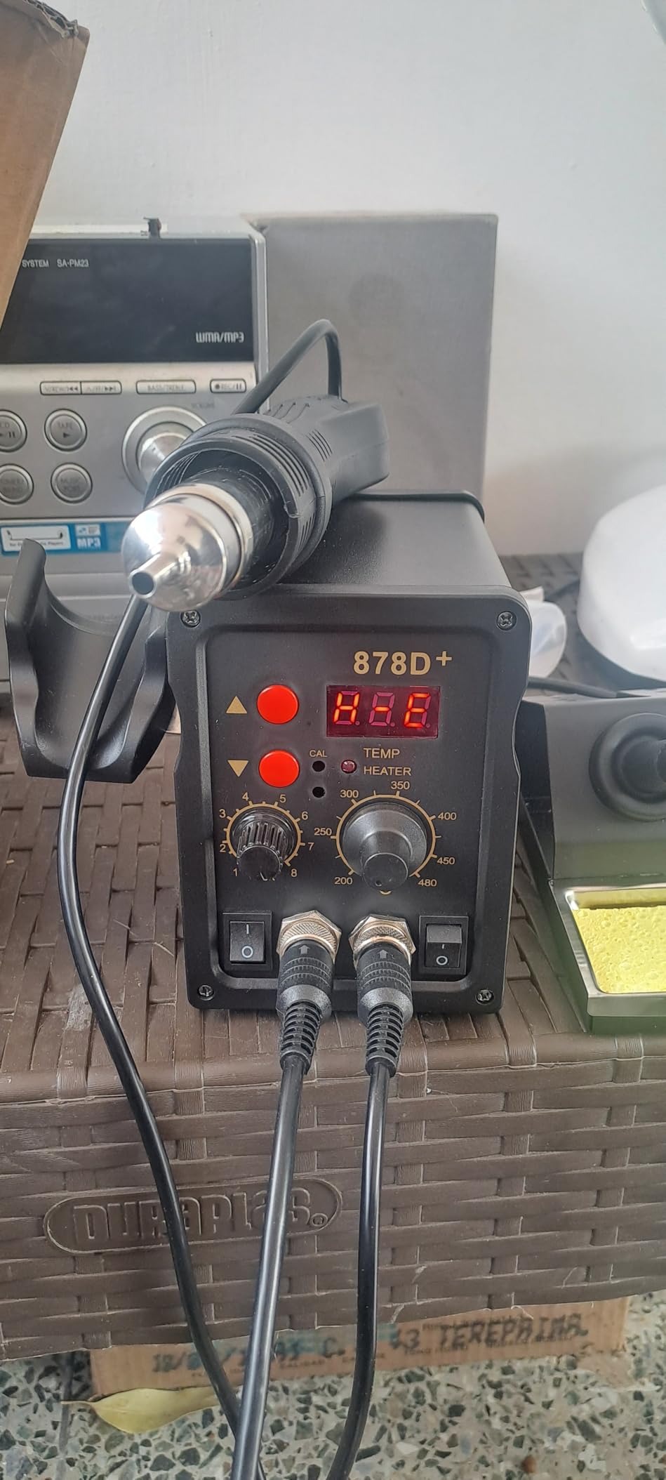 Beaiguna 2 in 1 Hot Air Rework Soldering Iron Station Kit, Precision Circuit Board Soldering Gun Kit, Rapid Heat up Solder Station, Upgrade Dual System Independent Control, Auto Sleep & Calibration customer photo 2