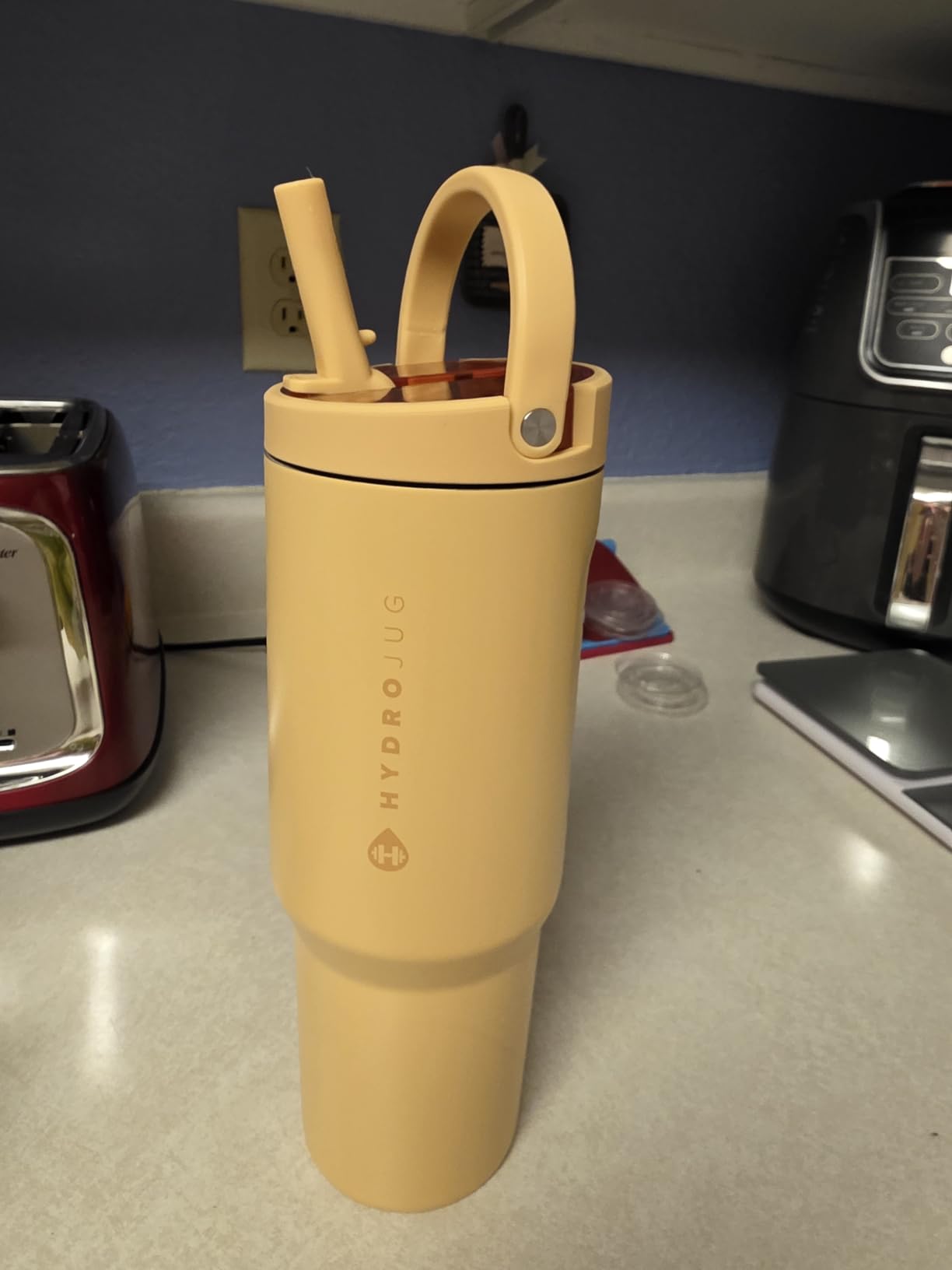 HydroJug Sport 32 oz Insulated Stainless Steel Water Bottle, Cream customer photo 1